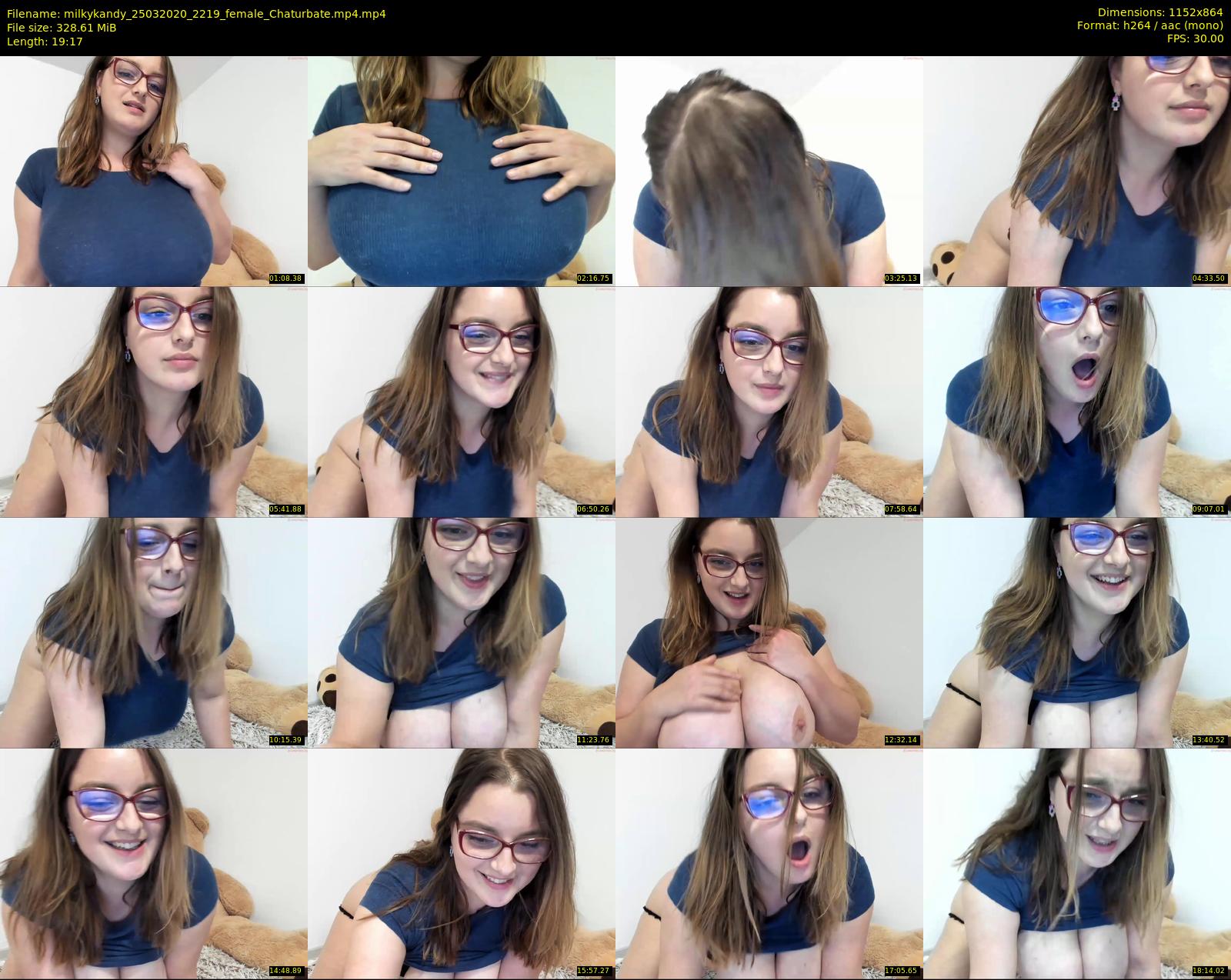milkykandy — 20 minute Chaturbate female cam show recording, 720p, Mar 25, 2020