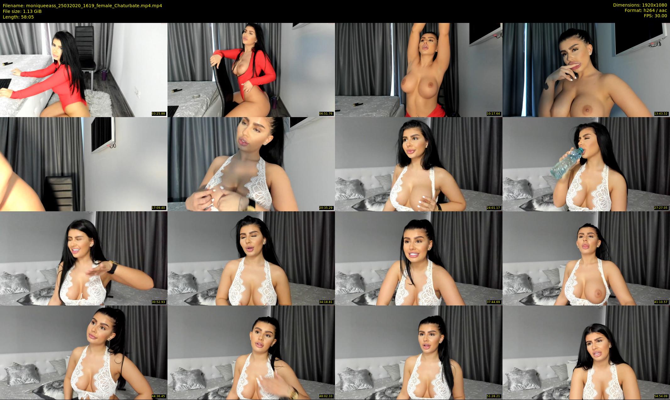 moniqueeass — 59 minute Chaturbate female cam show recording, 1080p, Mar 25, 2020