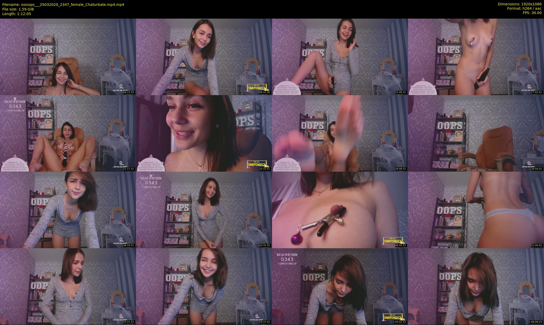 oooops__ — 73 minute Chaturbate female cam show recording, 1080p, Mar 25, 2020