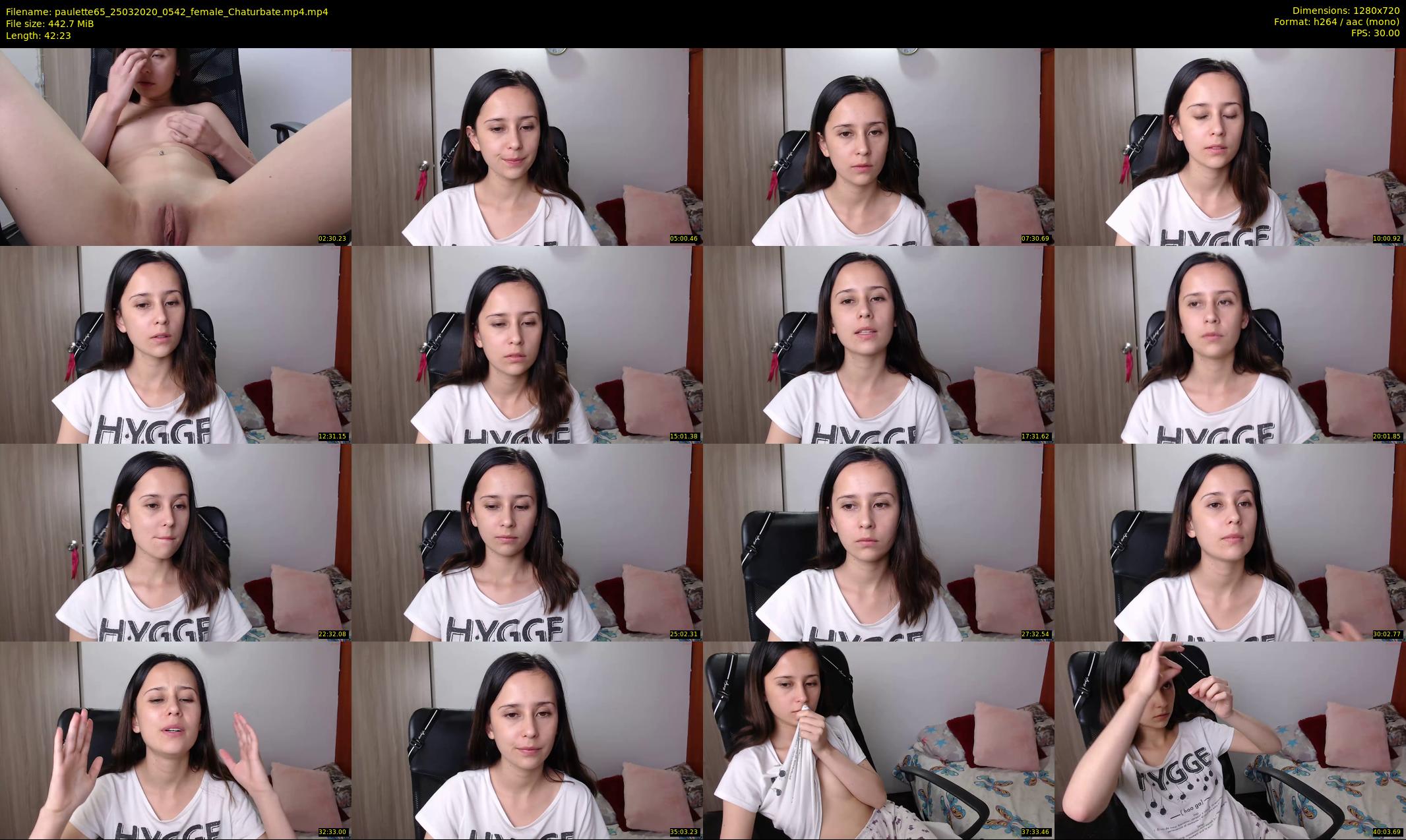paulette65 — 43 minute Chaturbate female cam show recording, 720p, Mar 25, 2020