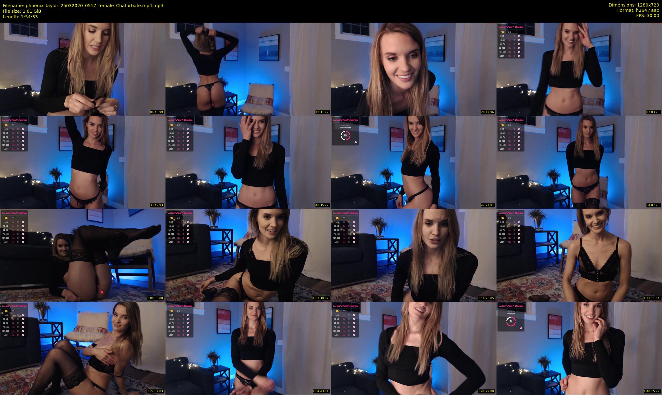 phoenix_taylor — 115 minute Chaturbate female cam show recording, 720p, Mar 25, 2020