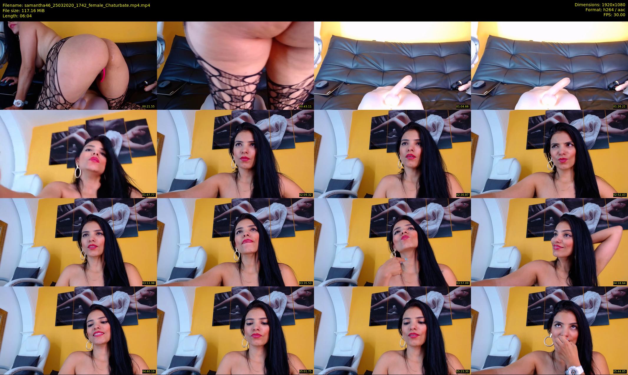 samantha46 — 7 minute Chaturbate female cam show recording, 1080p, Mar 25, 2020