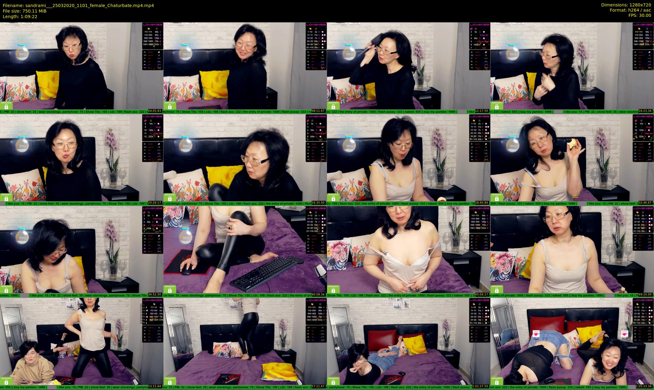 sandrami__ — 70 minute Chaturbate female cam show recording, 720p, Mar 25, 2020