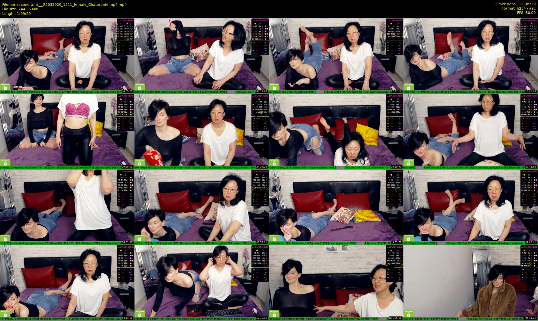 sandrami__ — 70 minute Chaturbate female cam show recording, 720p, Mar 25, 2020