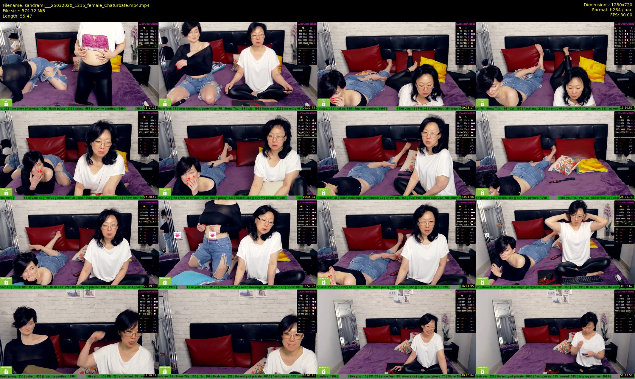 sandrami__ — 56 minute Chaturbate female cam show recording, 720p, Mar 25, 2020