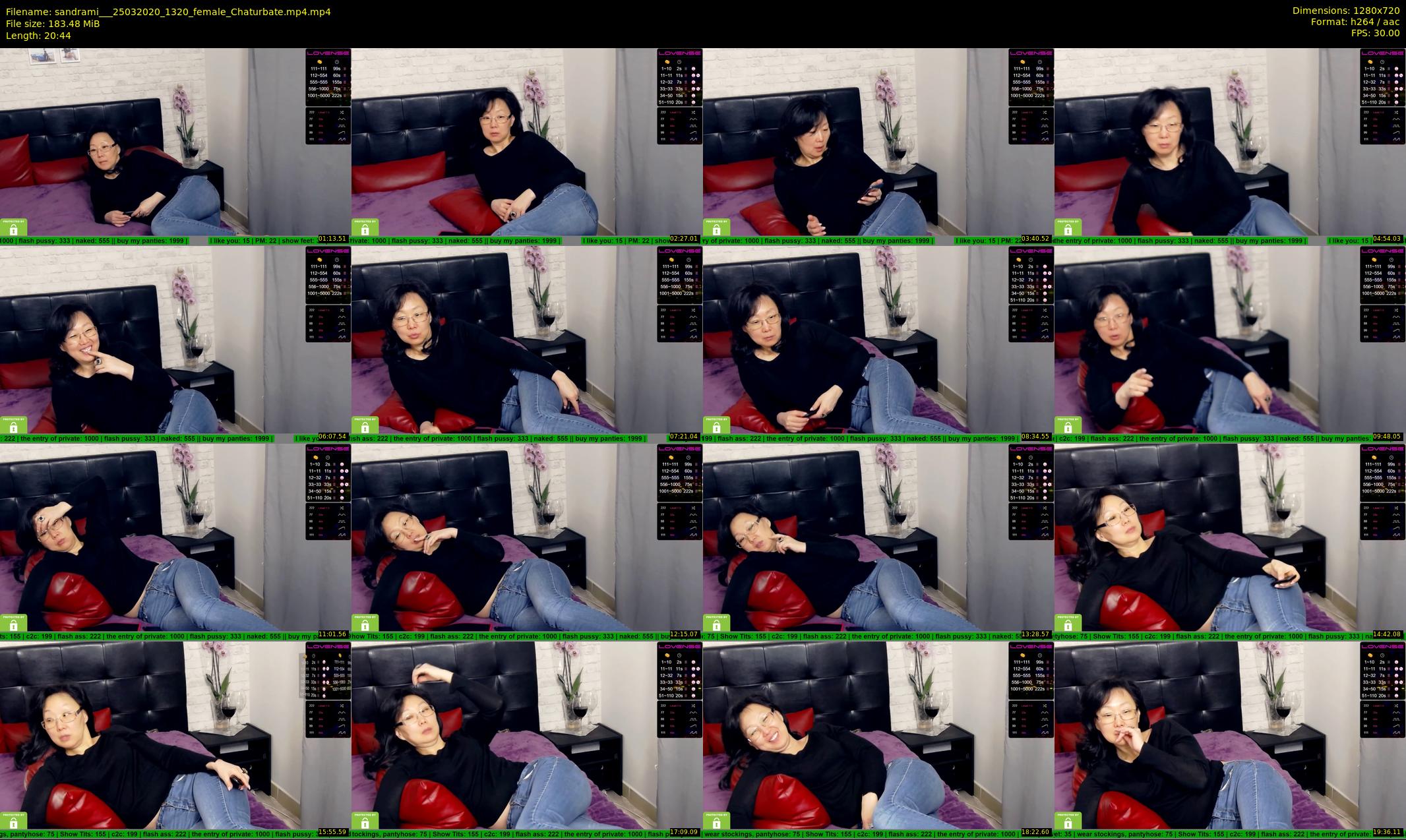 sandrami__ — 21 minute Chaturbate female cam show recording, 720p, Mar 25, 2020