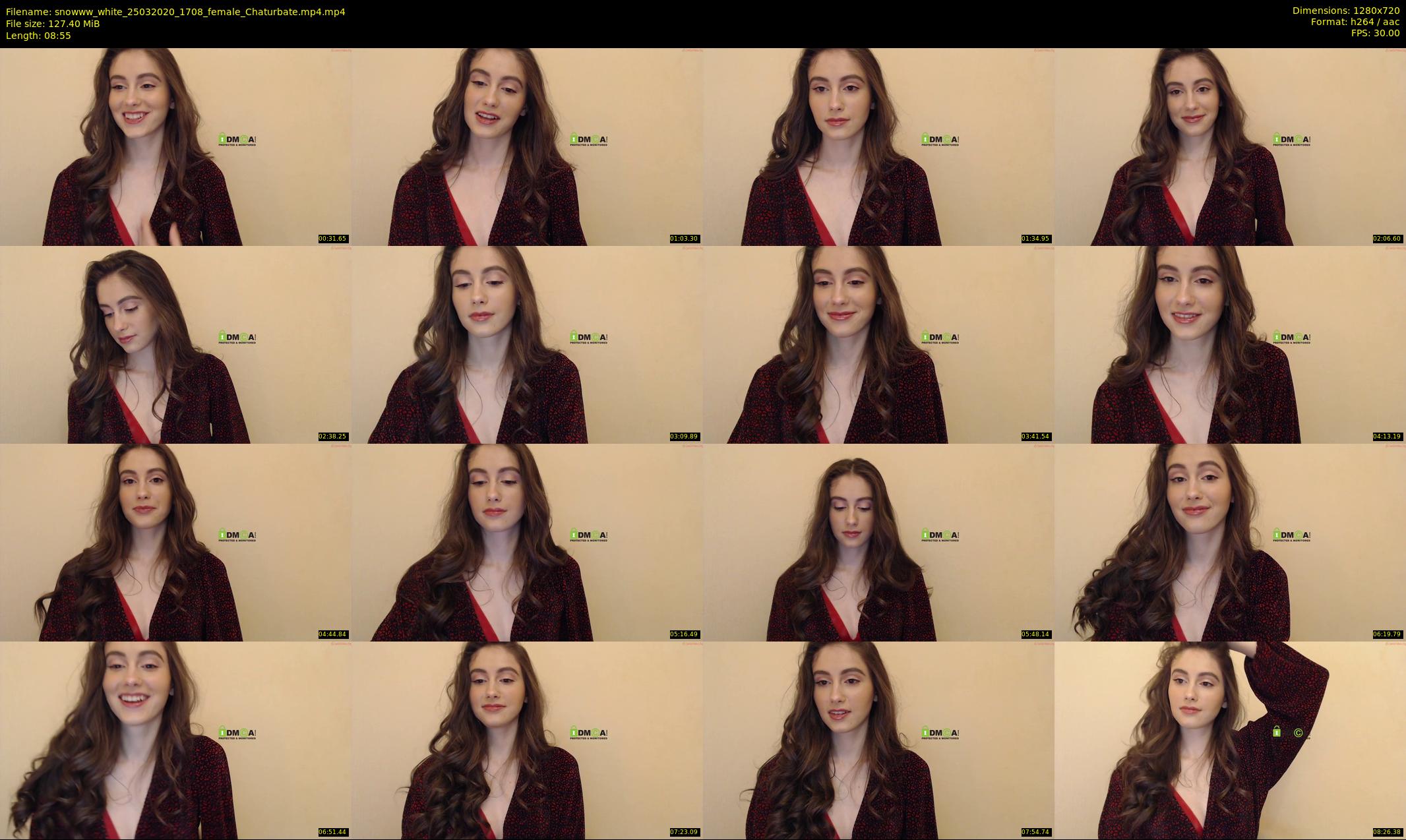 snowww_white — 9 minute Chaturbate female cam show recording, 720p, Mar 25, 2020