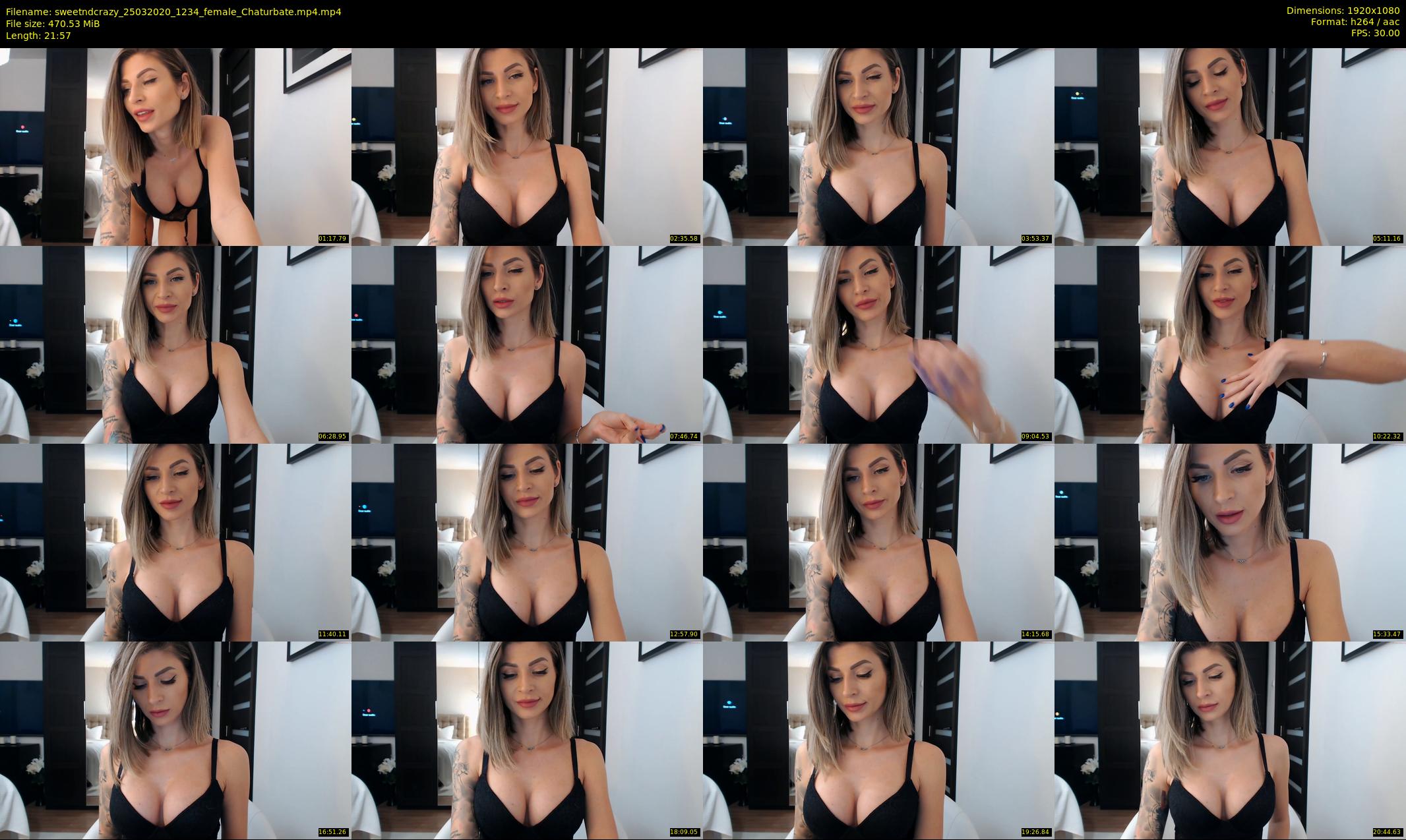 sweetndcrazy — 22 minute Chaturbate female cam show recording, 1080p, Mar 25, 2020