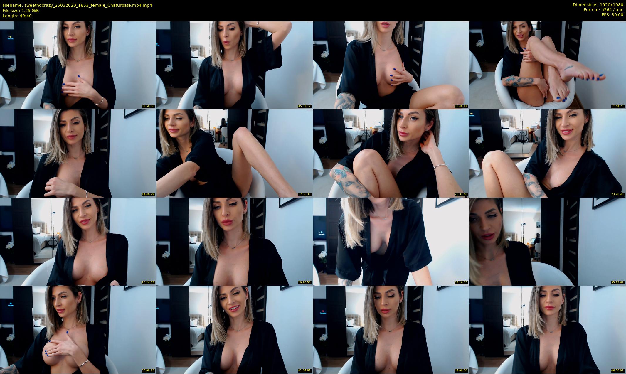 sweetndcrazy — 50 minute Chaturbate female cam show recording, 1080p, Mar 25, 2020