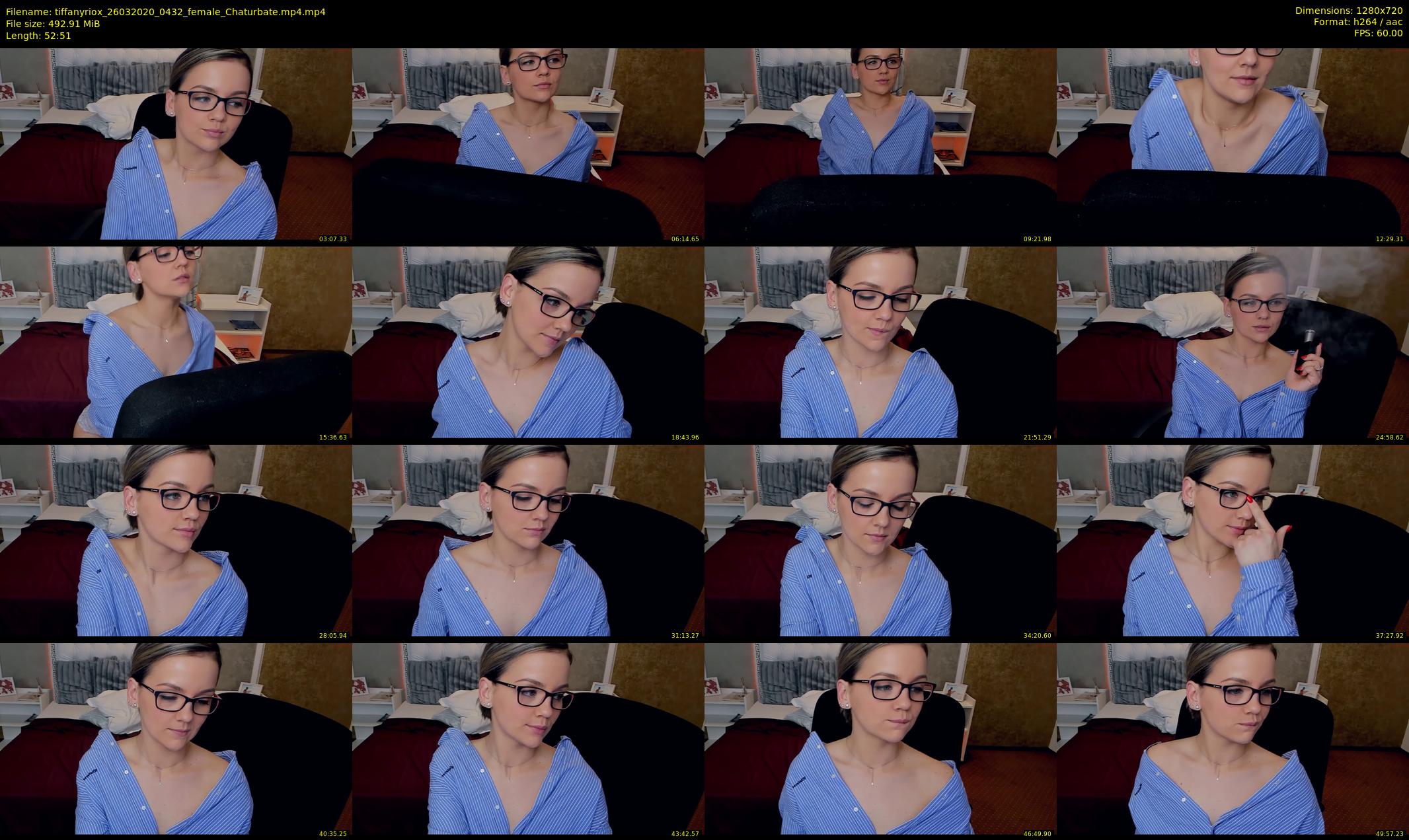 tiffanyriox — 53 minute Chaturbate female cam show recording, 720p, Mar 26, 2020