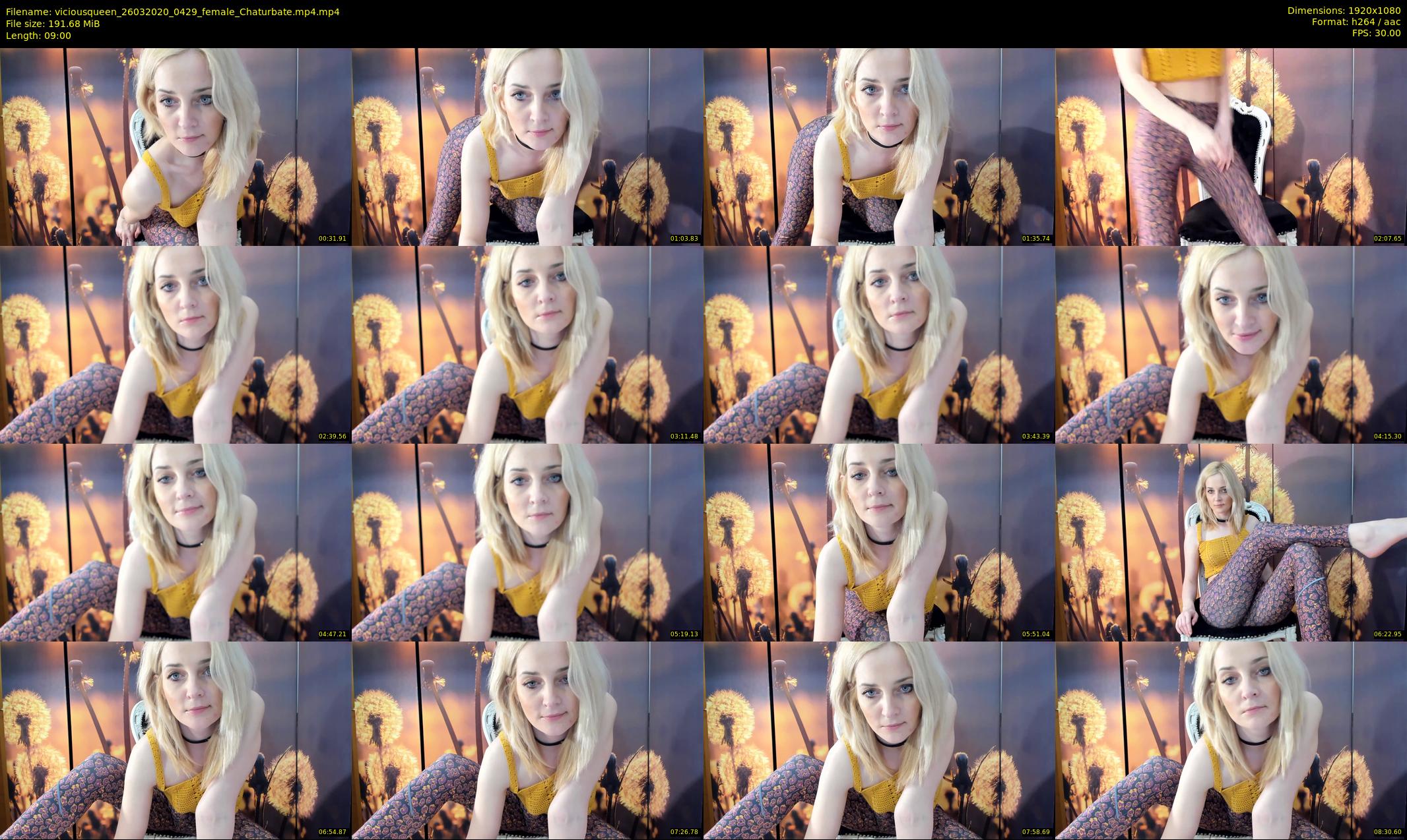 viciousqueen — 9 minute Chaturbate female cam show recording, 1080p, Mar 26, 2020