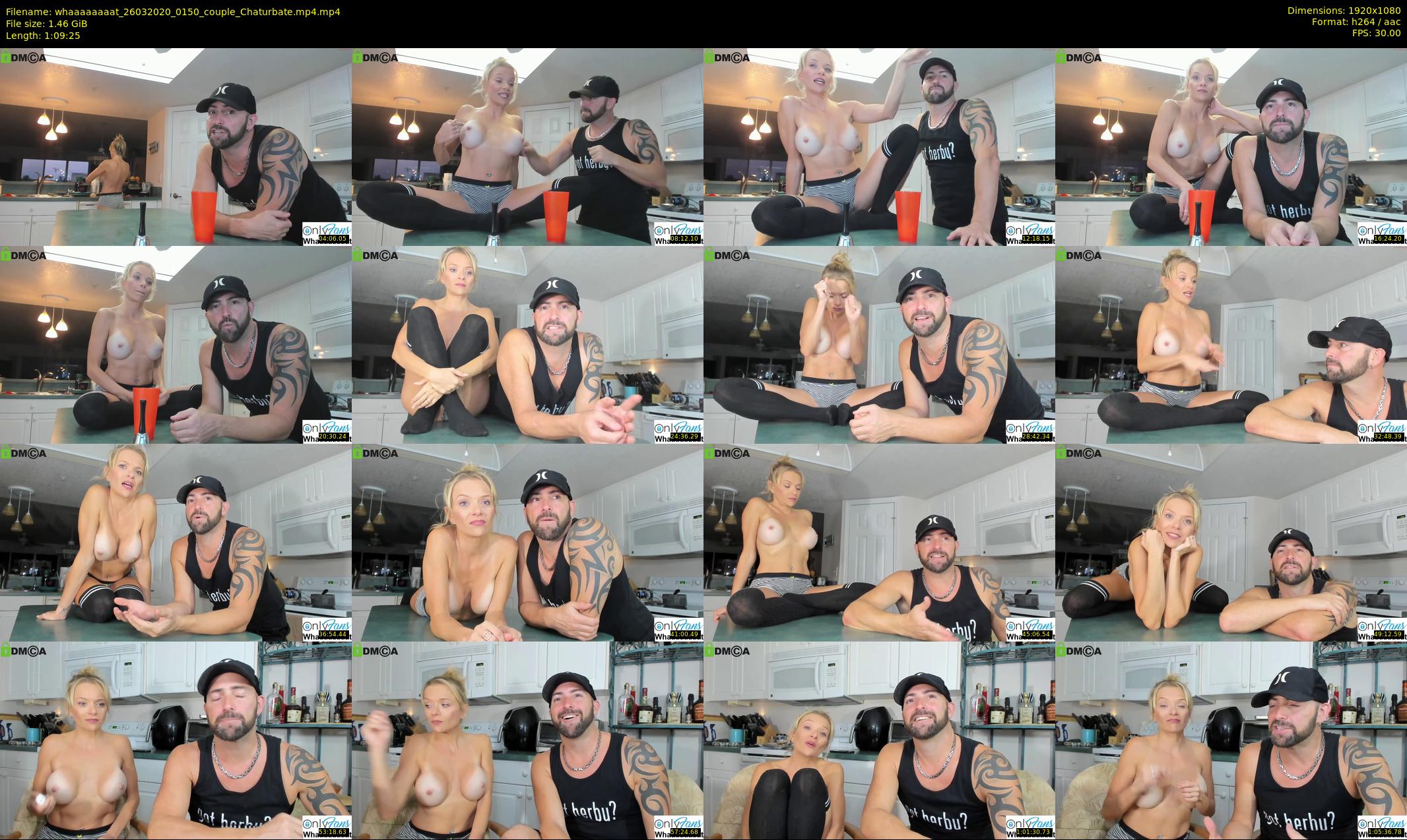 whaaaaaaaat — 70 minute Chaturbate couple cam show recording, 1080p, Mar 26, 2020