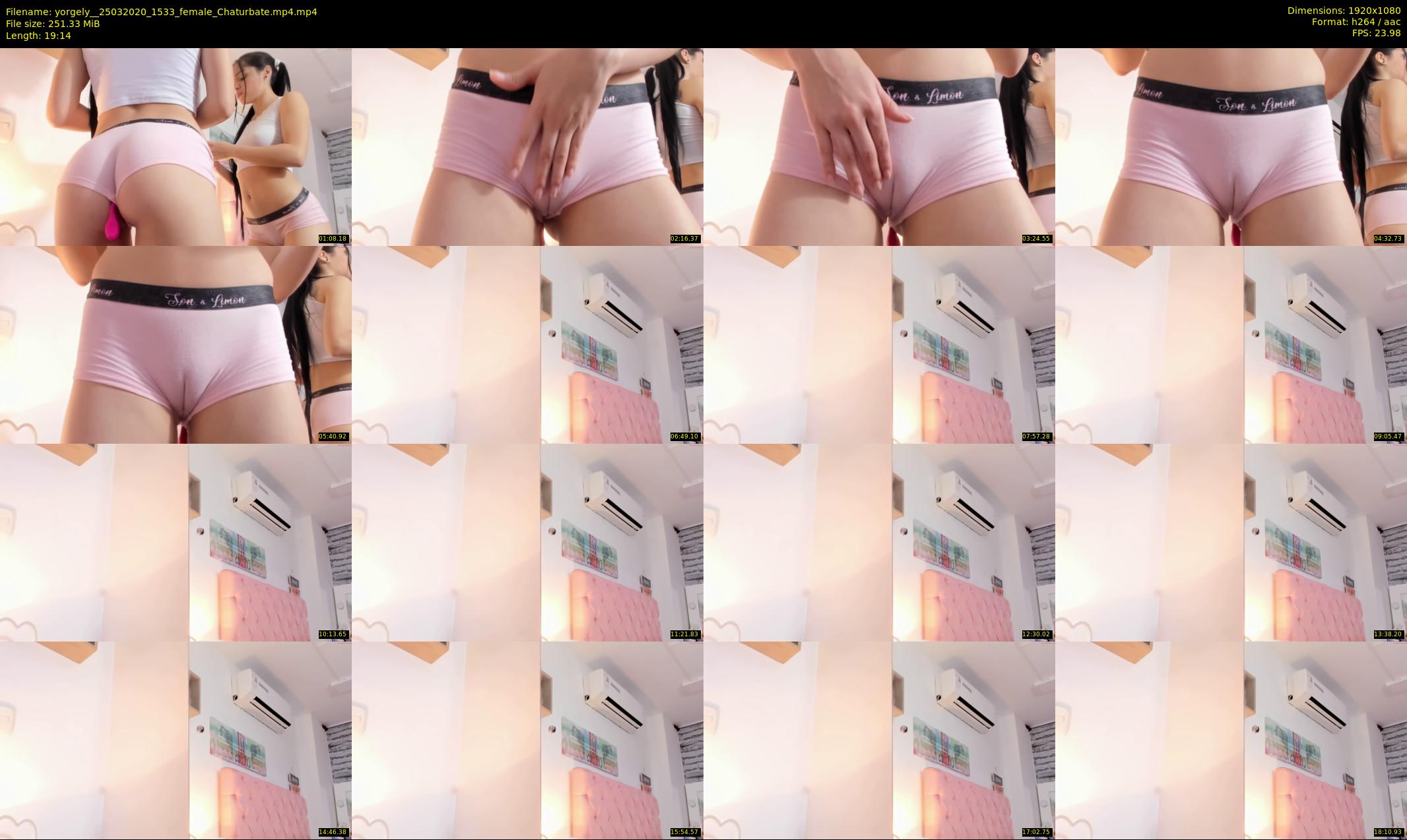 yorgely_ — 20 minute Chaturbate female cam show recording, 1080p, Mar 25, 2020