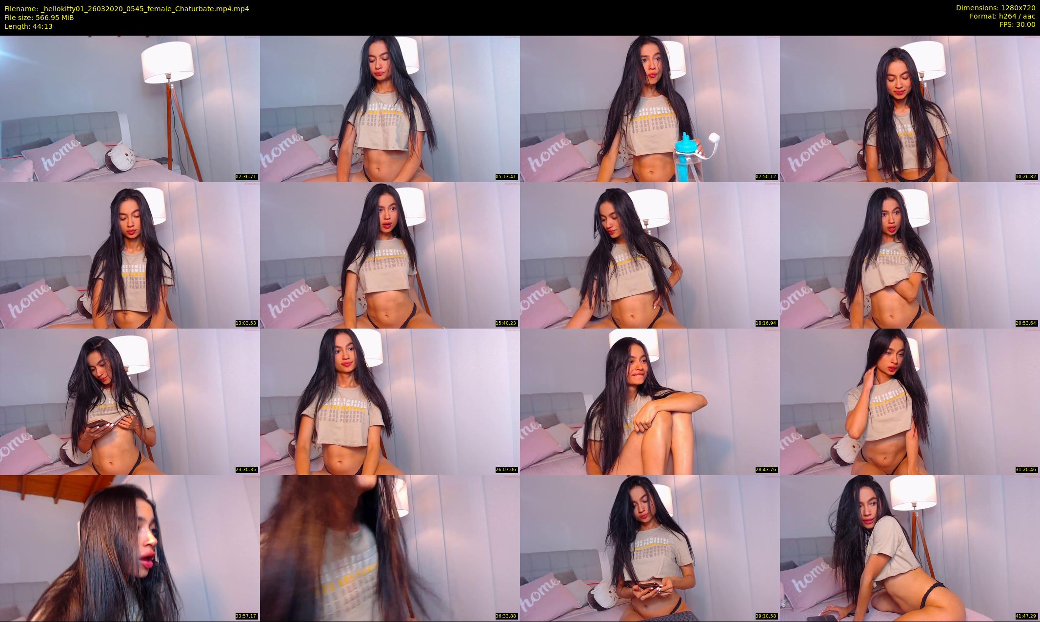 _hellokitty01 — 45 minute Chaturbate female cam show recording, 720p, Mar 26, 2020