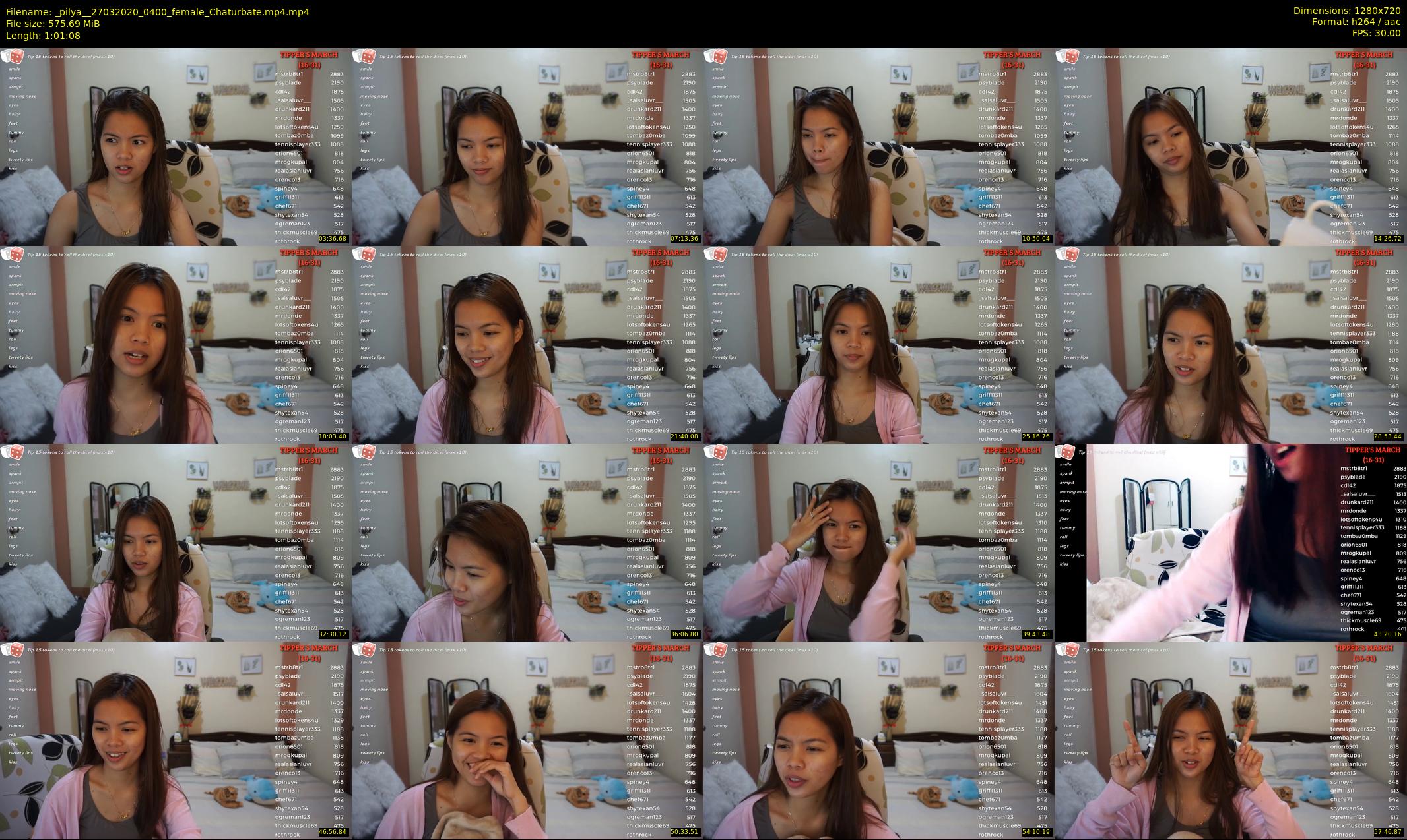 _pilya_ — 62 minute Chaturbate female cam show recording, 720p, Mar 27, 2020