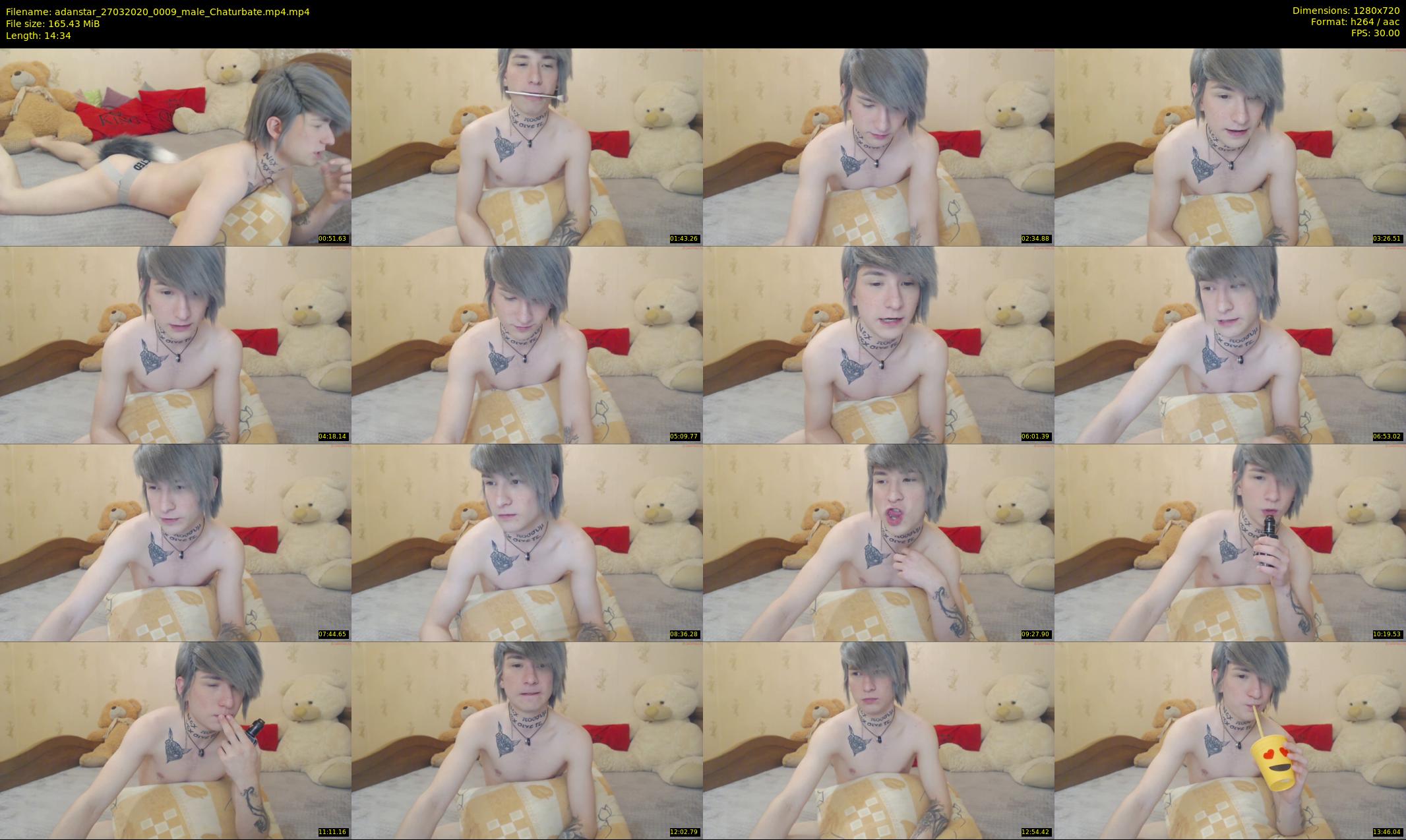 adanstar — 15 minute Chaturbate male cam show recording, 720p, Mar 27, 2020