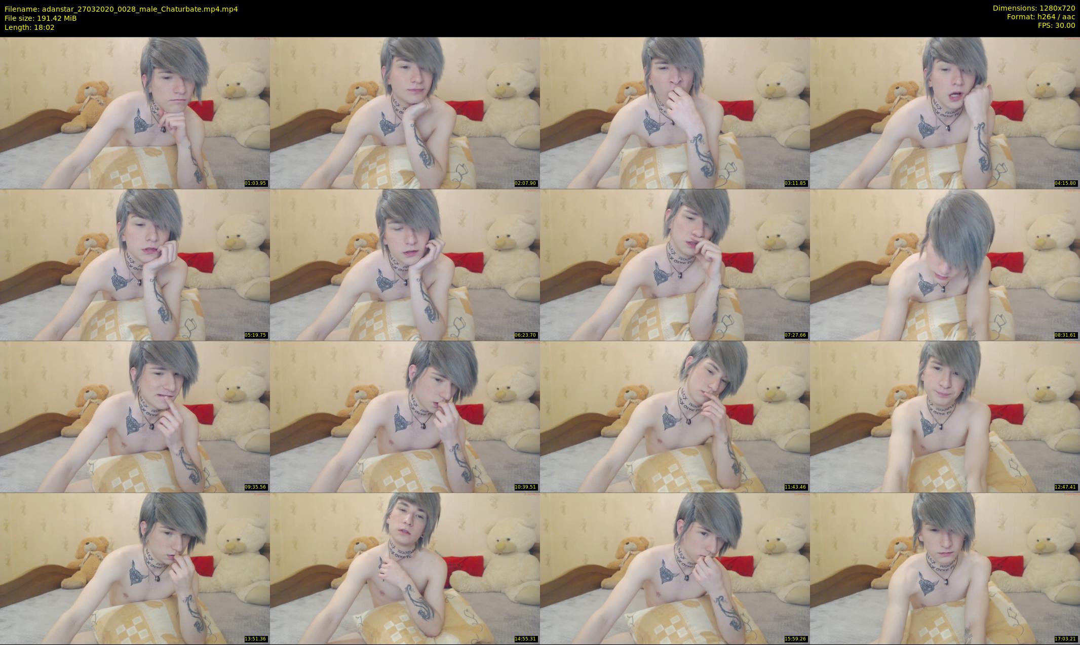 adanstar — 19 minute Chaturbate male cam show recording, 720p, Mar 27, 2020