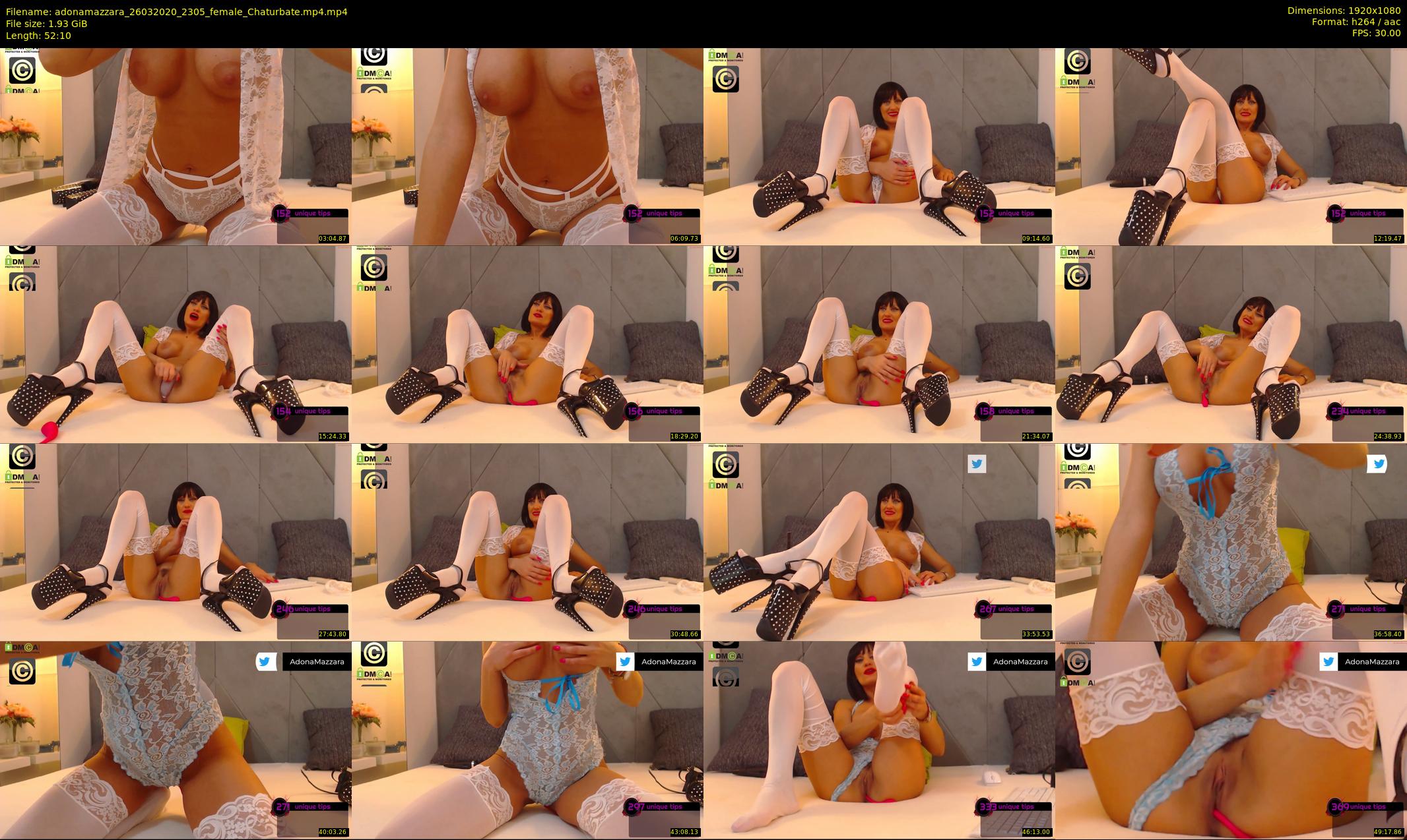 adonamazzara — 53 minute Chaturbate female cam show recording, 1080p, Mar 26, 2020