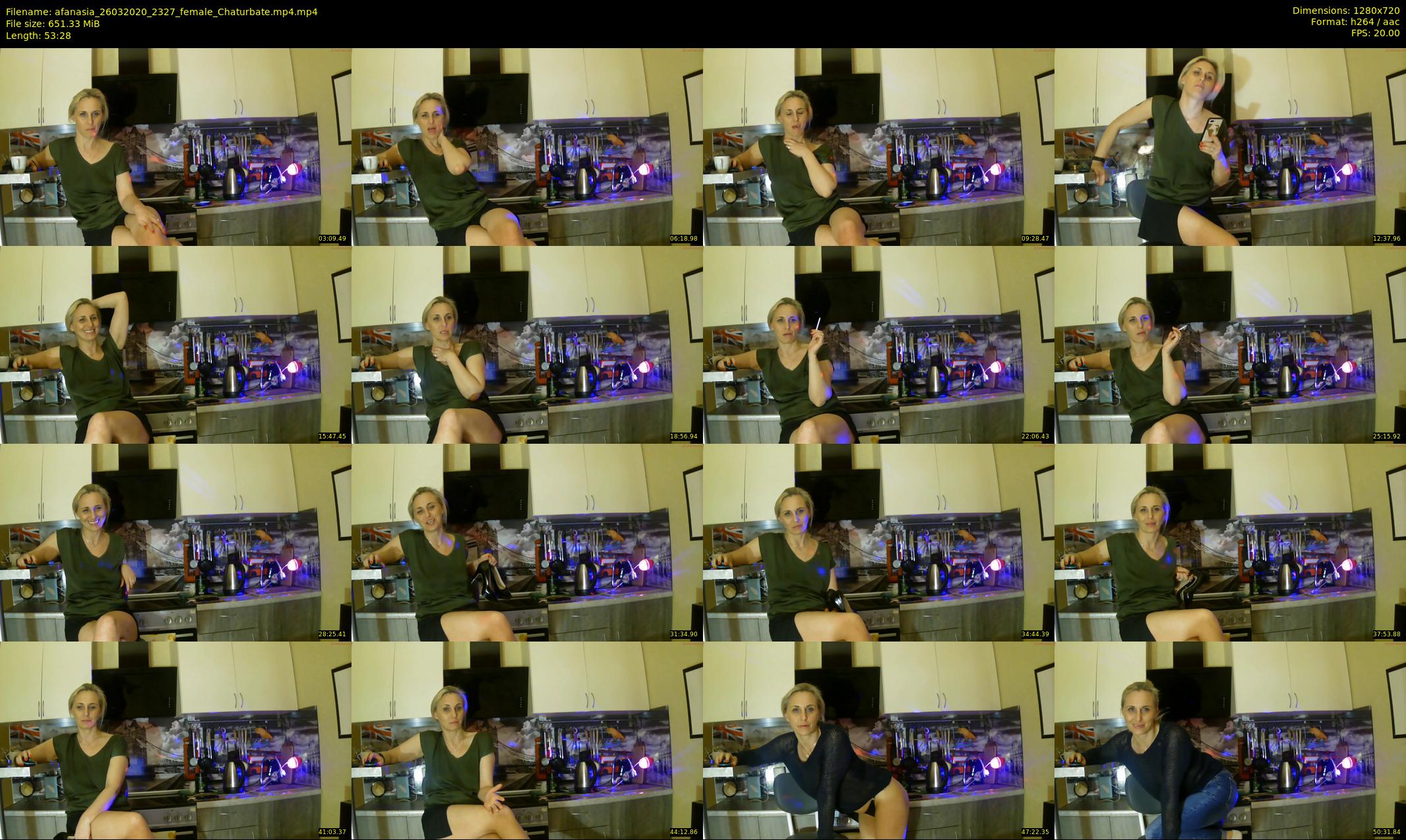 afanasia — 54 minute Chaturbate female cam show recording, 720p, Mar 26, 2020