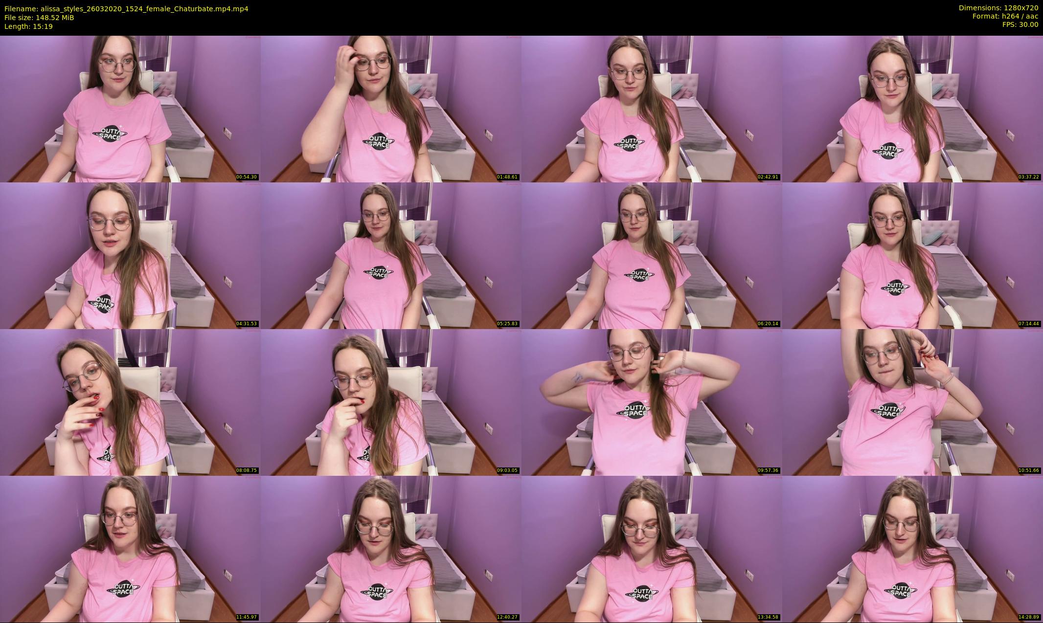 alissa_styles — 16 minute Chaturbate female cam show recording, 720p, Mar 26, 2020