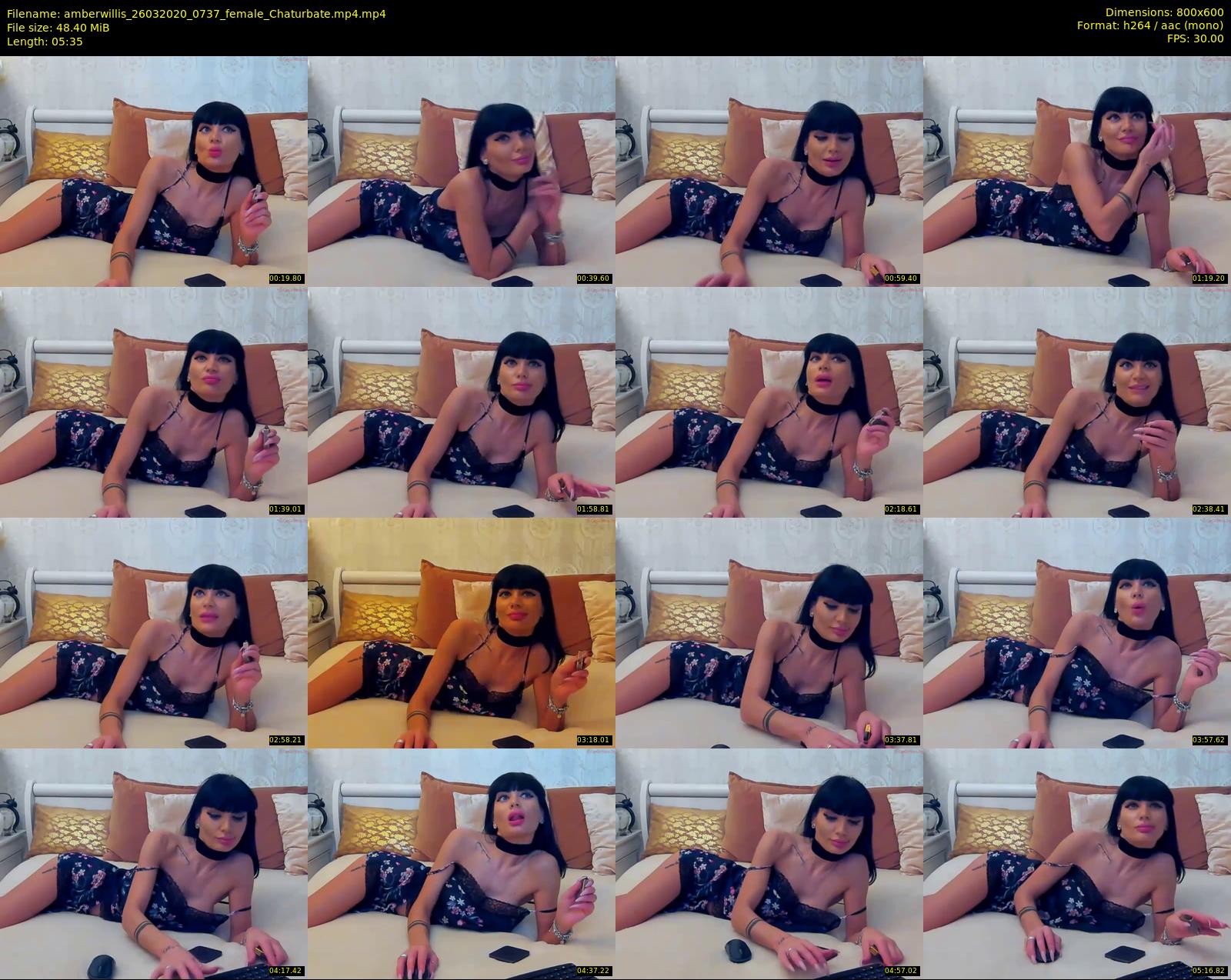 amberwillis — 6 minute Chaturbate female cam show recording, 480p, Mar 26, 2020