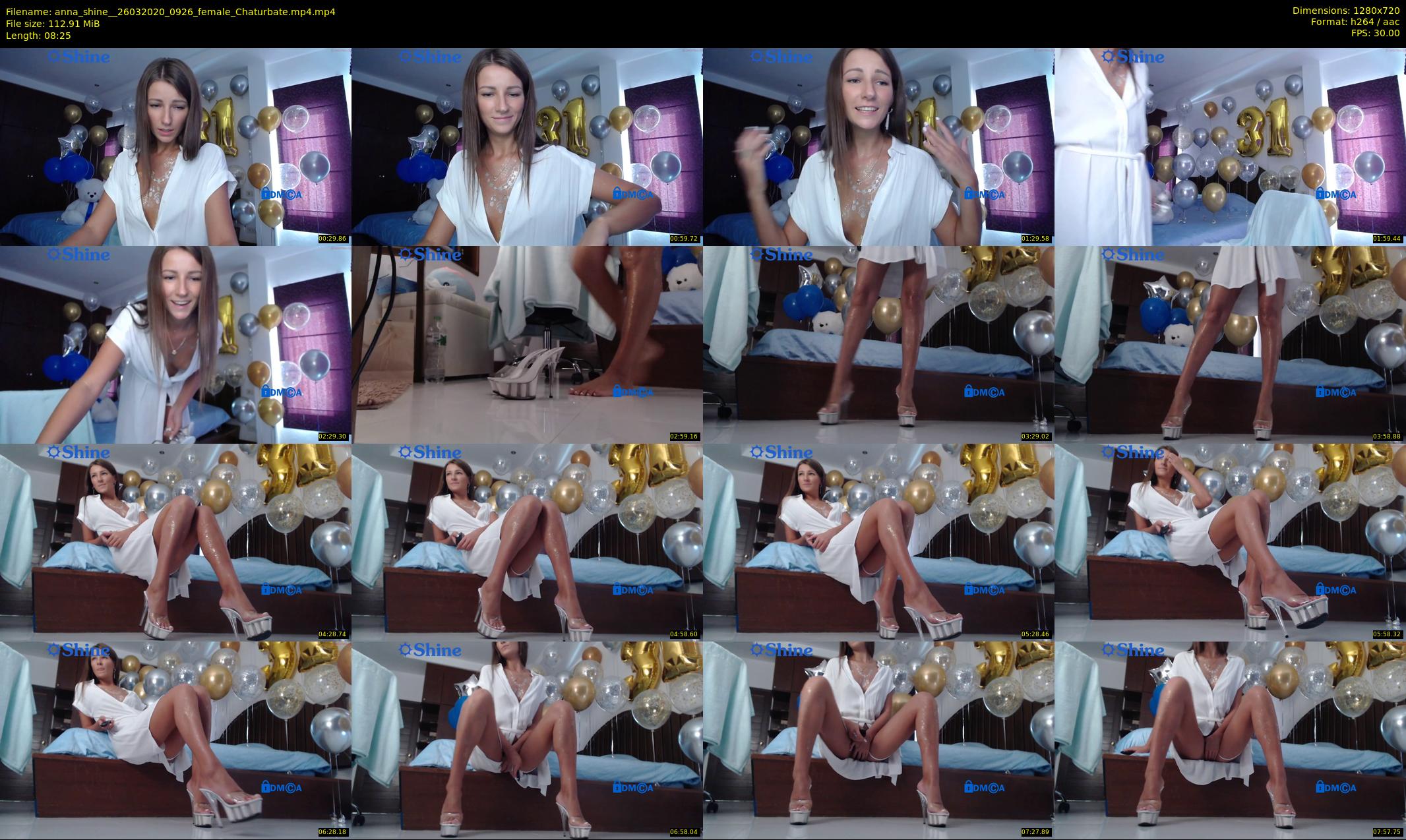 anna_shine_ — 9 minute Chaturbate female cam show recording, 720p, Mar 26, 2020