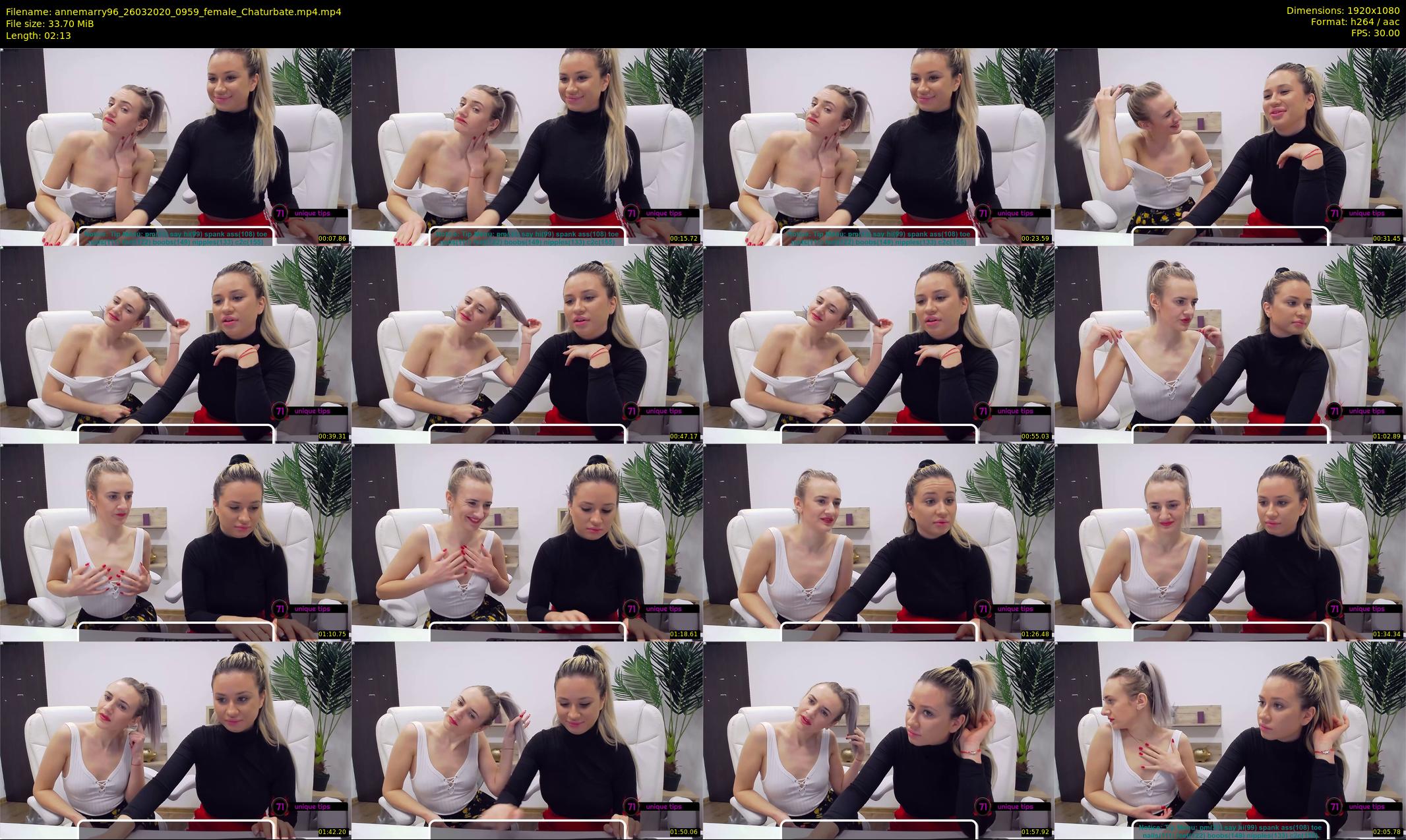 annemarry96 — 3 minute Chaturbate female cam show recording, 1080p, Mar 26, 2020