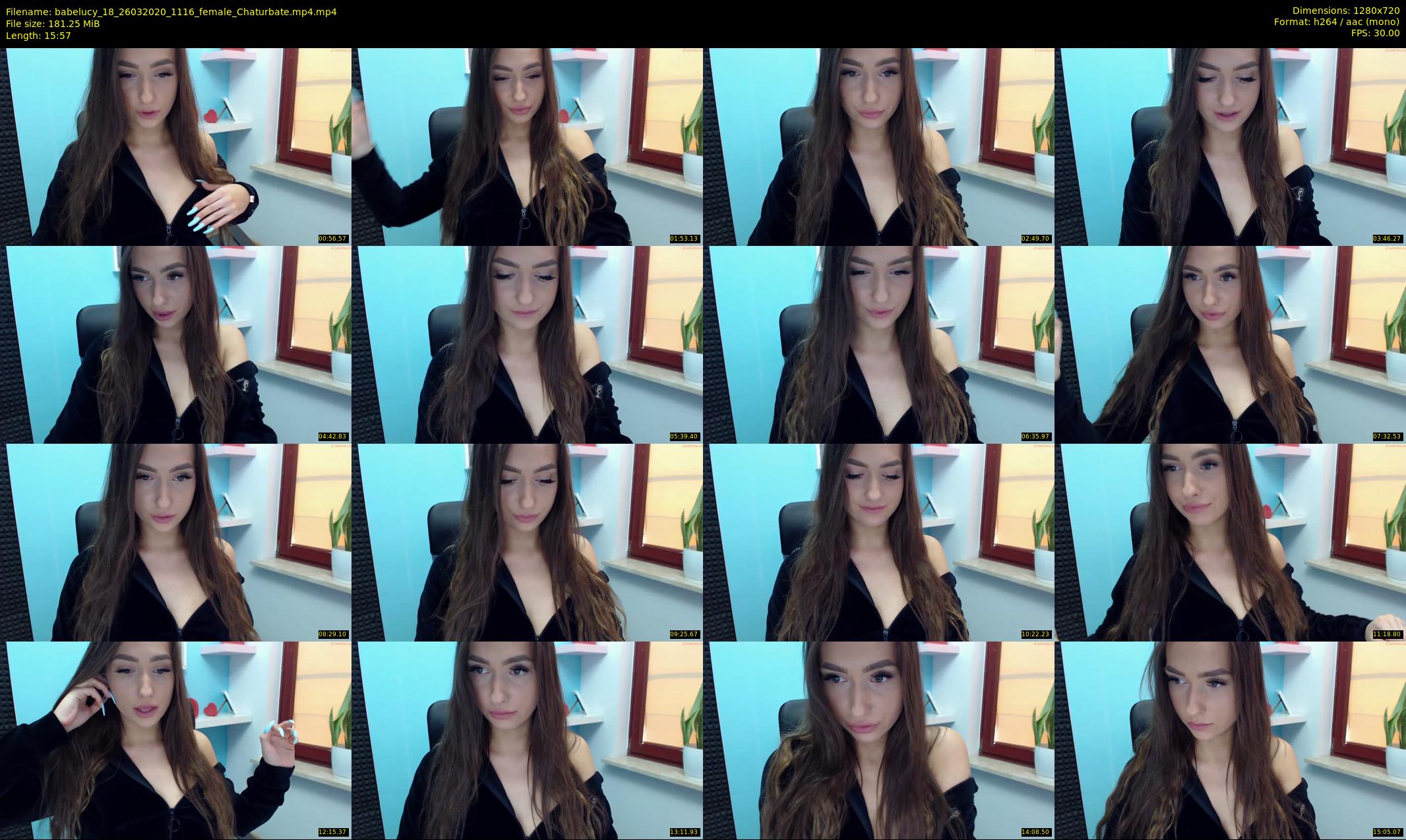 babelucy_18 — 16 minute Chaturbate female cam show recording, 720p, Mar 26, 2020