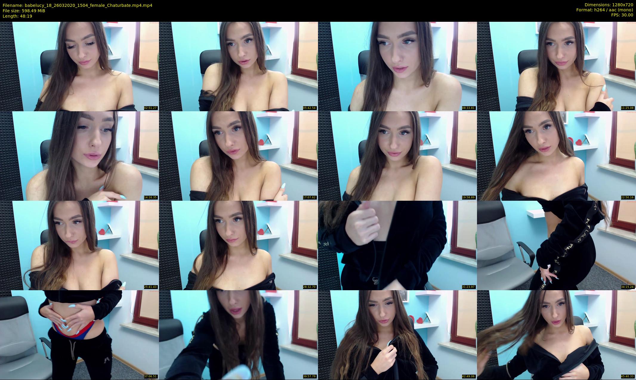 babelucy_18 — 49 minute Chaturbate female cam show recording, 720p, Mar 26, 2020