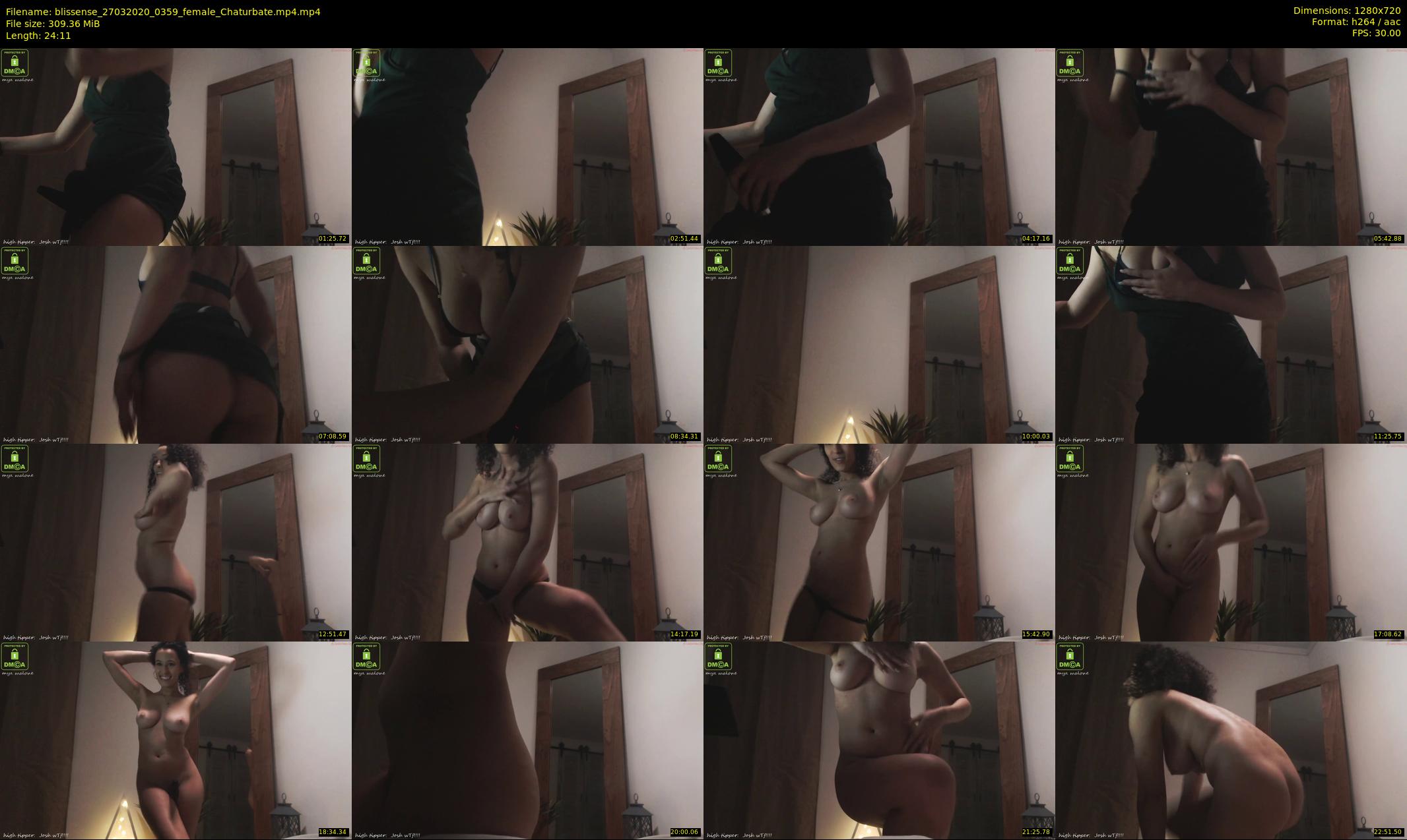 blissense — 25 minute Chaturbate female cam show recording, 720p, Mar 27, 2020