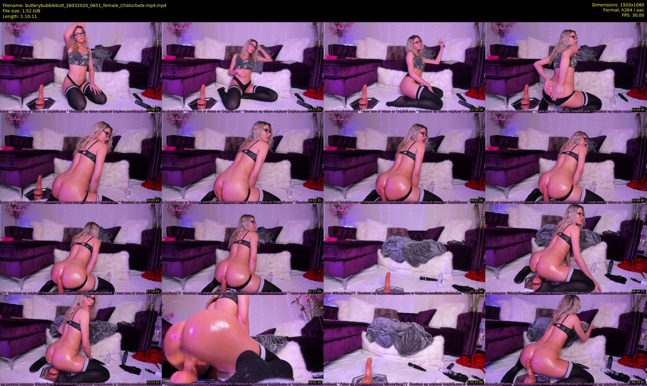 butterybubblebutt — 71 minute Chaturbate couple cam show recording, 1080p, Mar 26, 2020