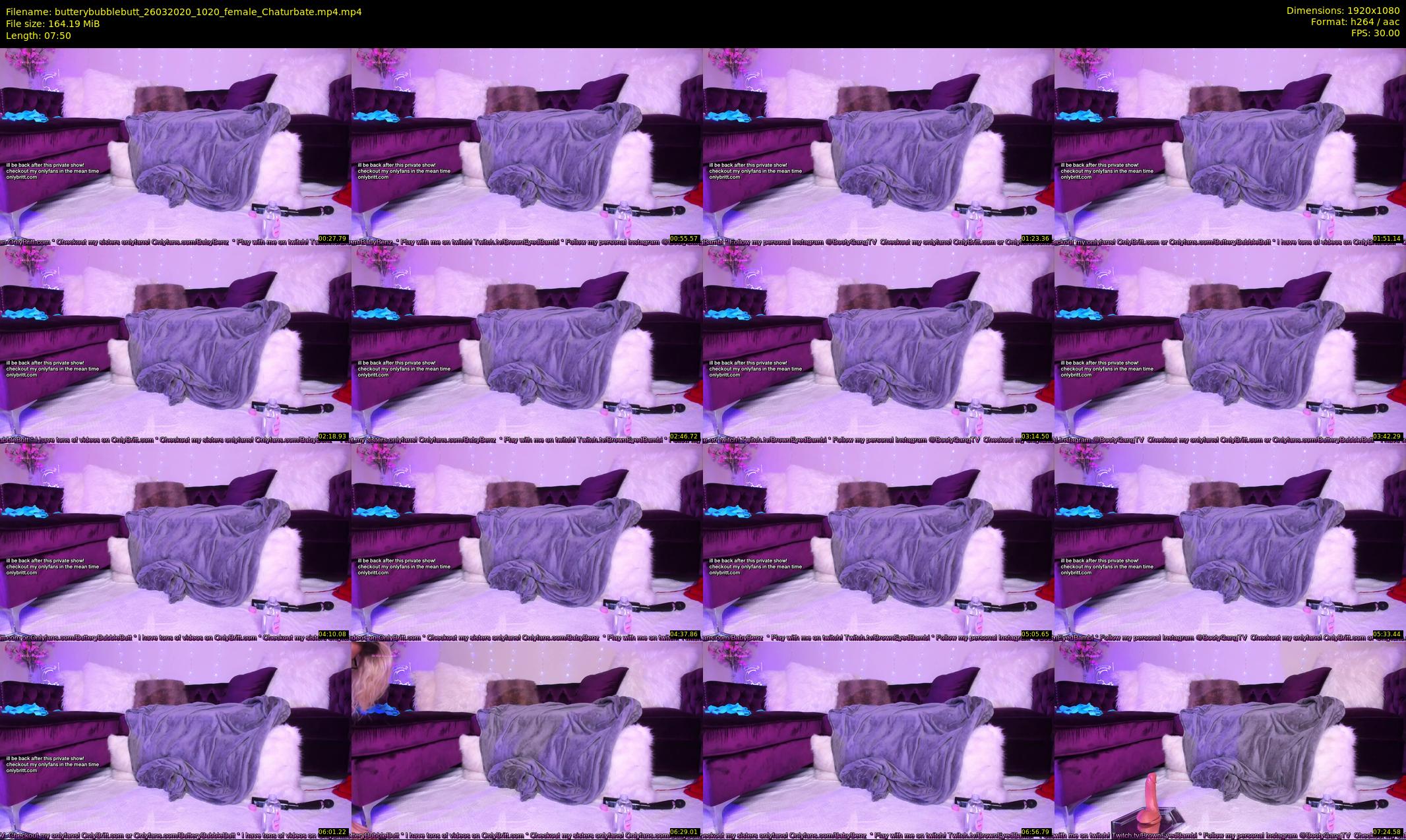 butterybubblebutt — 8 minute Chaturbate couple cam show recording, 1080p, Mar 26, 2020