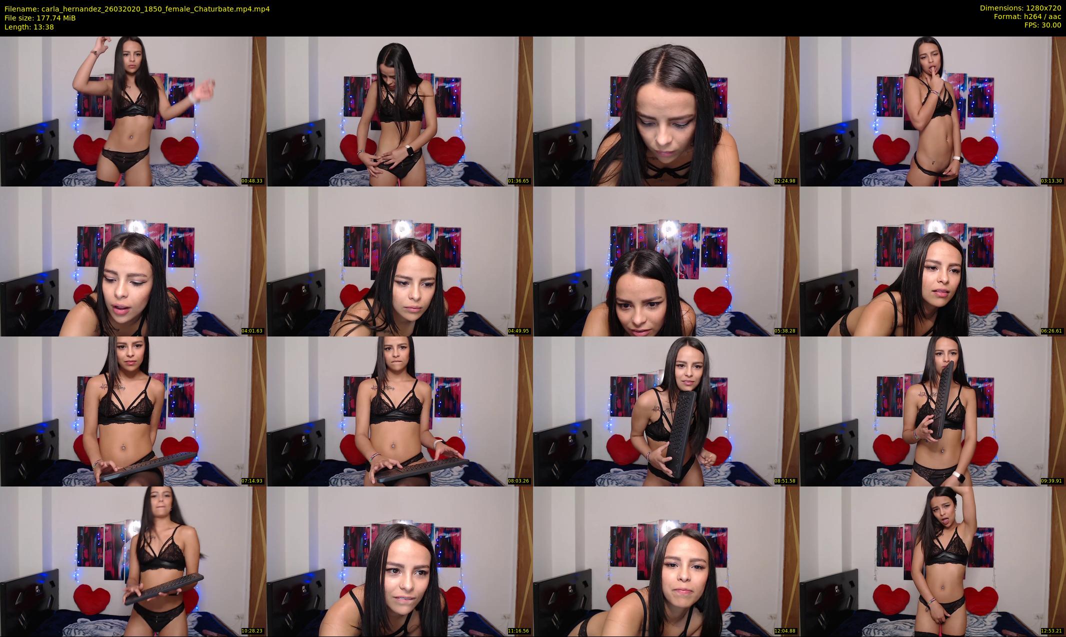 carla_hernandez — 14 minute Chaturbate female cam show recording, 720p, Mar 26, 2020