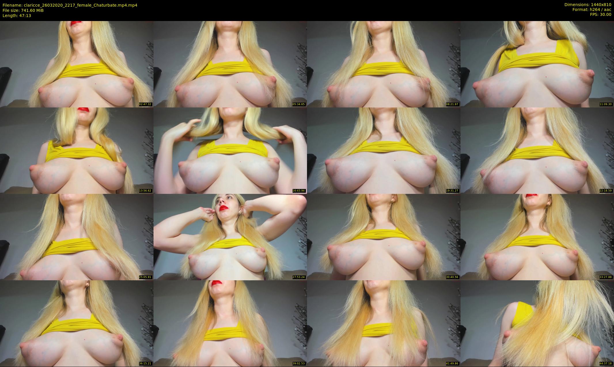 claricce — 48 minute Chaturbate female cam show recording, 720p, Mar 26, 2020