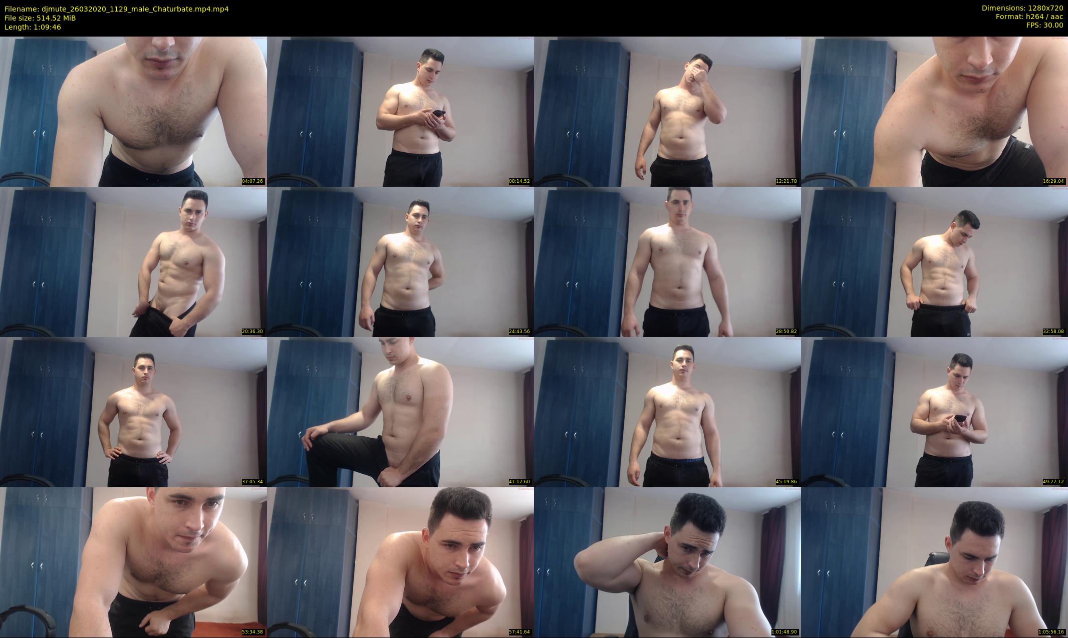 djmute — 70 minute Chaturbate male cam show recording, 720p, Mar 26, 2020