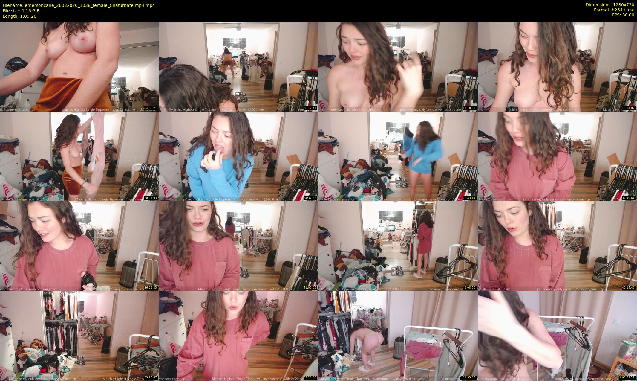 emersoncane — 70 minute Chaturbate female cam show recording, 720p, Mar 26, 2020