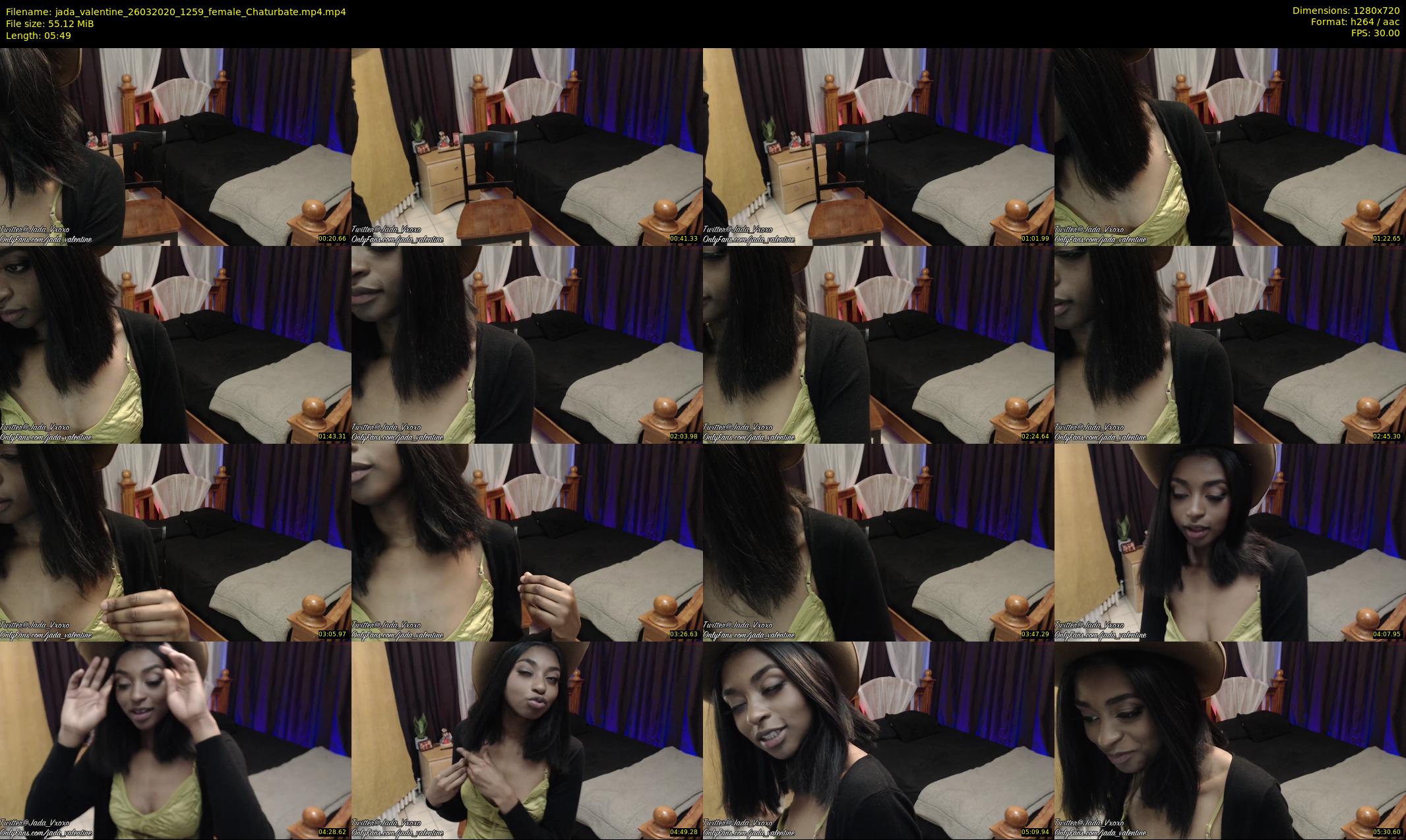 jada_valentine — 6 minute Chaturbate female cam show recording, 720p, Mar 26, 2020
