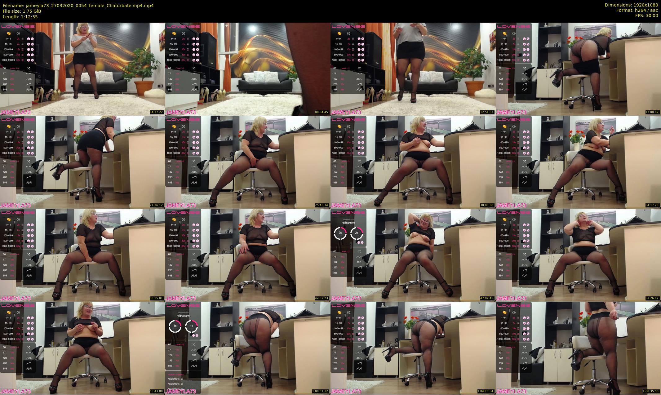 jameyla73 — 73 minute Chaturbate female cam show recording, 1080p, Mar 27, 2020