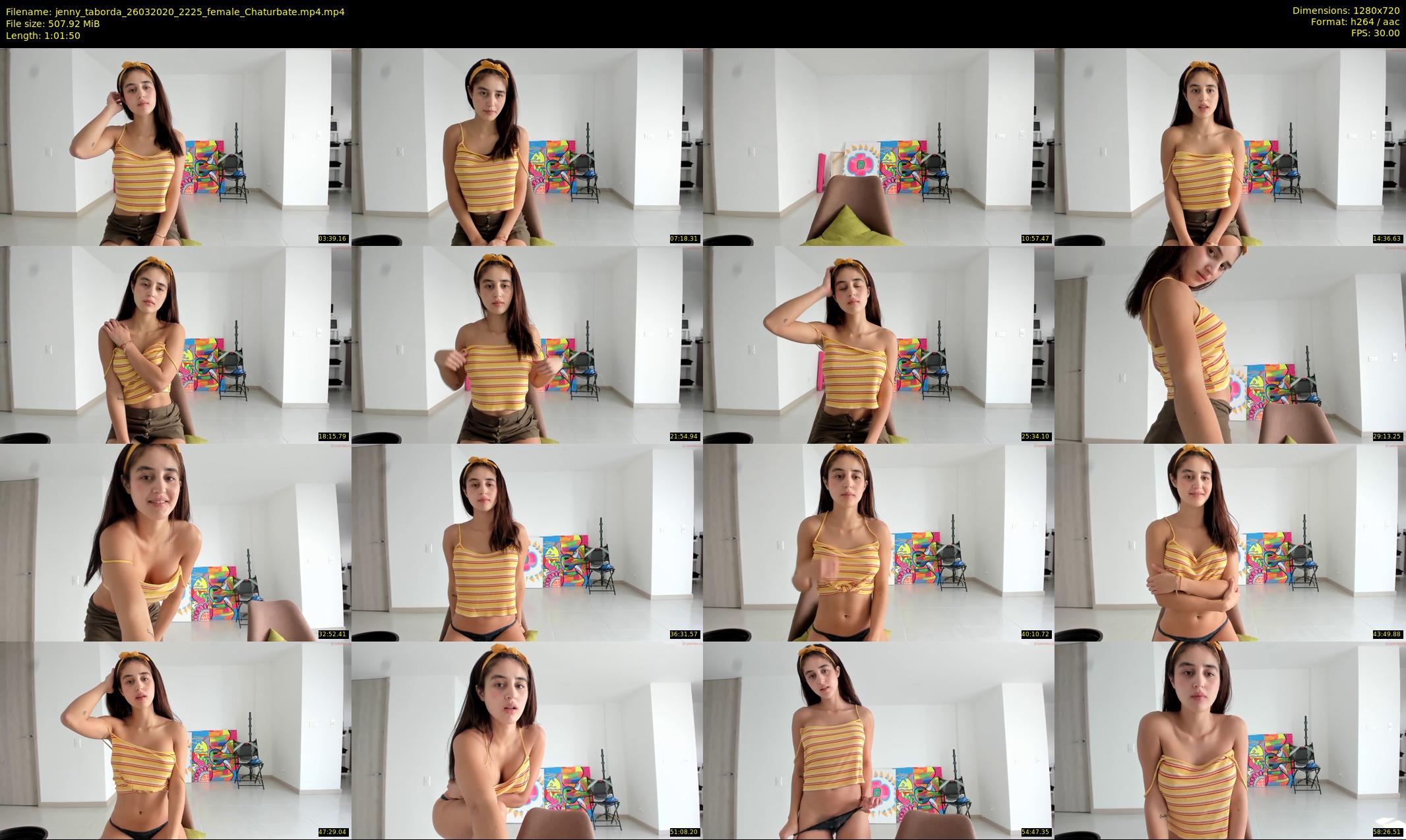 jenny_taborda — 62 minute Chaturbate female cam show recording, 720p, Mar 26, 2020