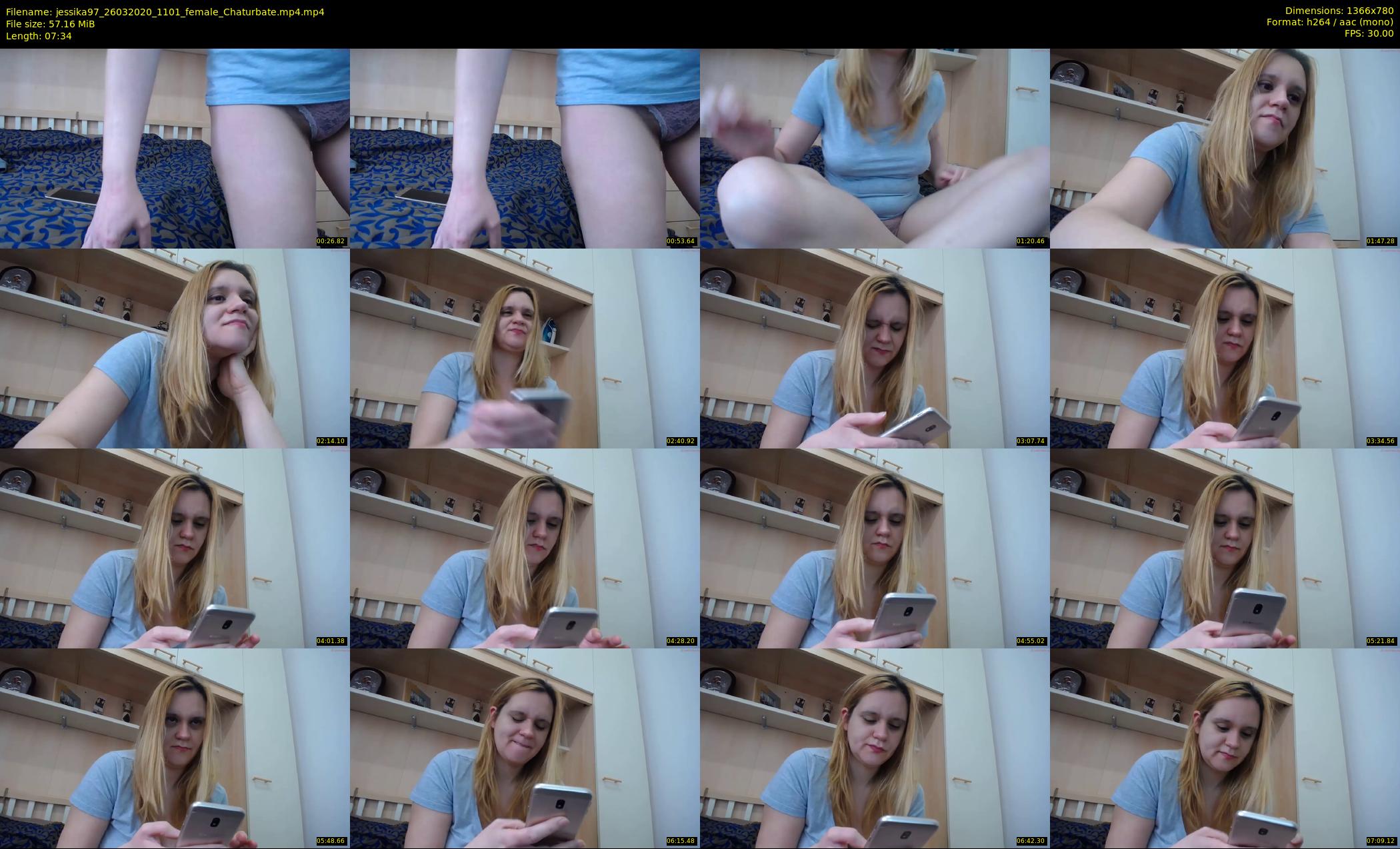 jessika97 — 8 minute Chaturbate female cam show recording, 720p, Mar 26, 2020
