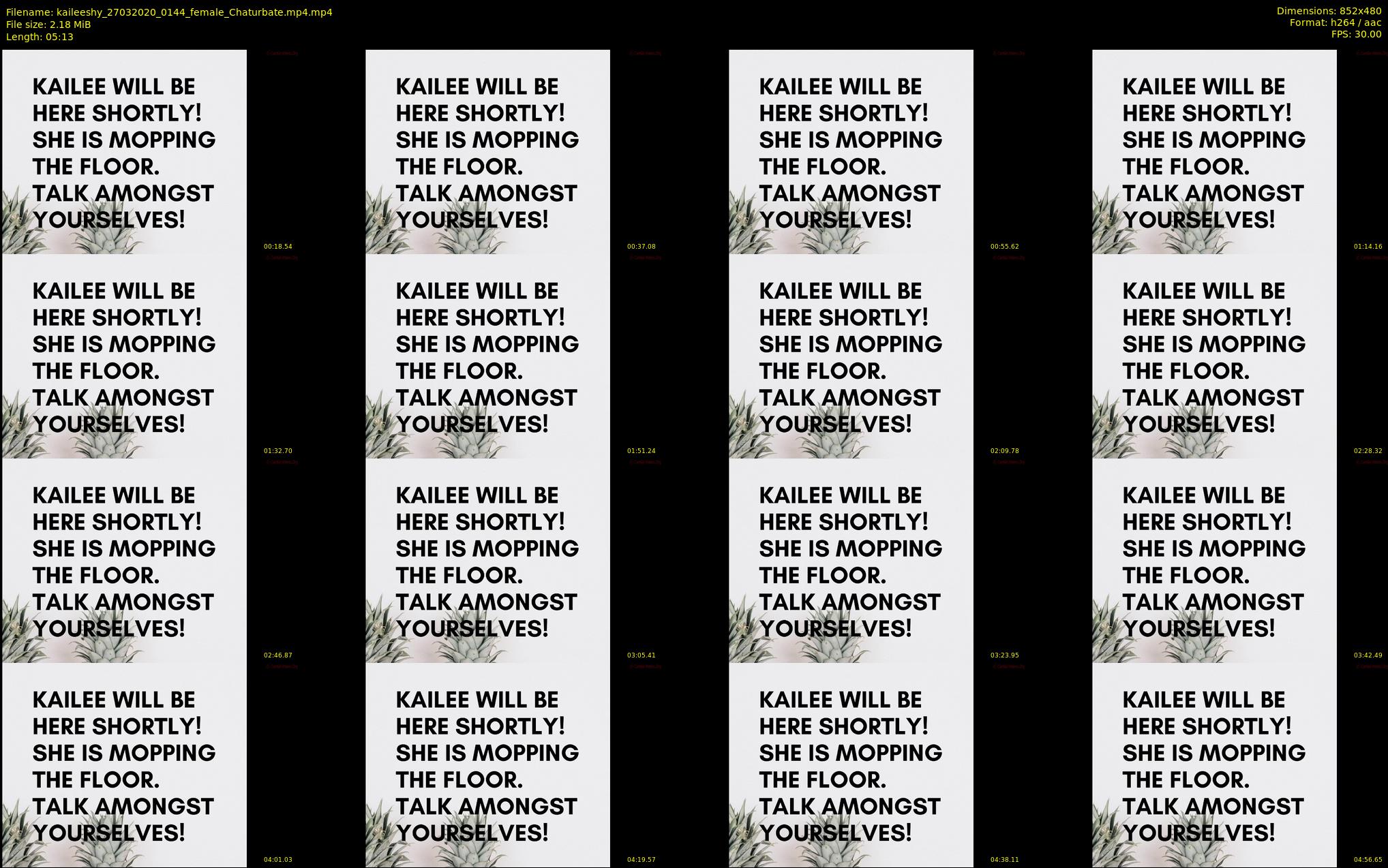 kaileeshy — 6 minute Chaturbate female cam show recording, 480p, Mar 27, 2020