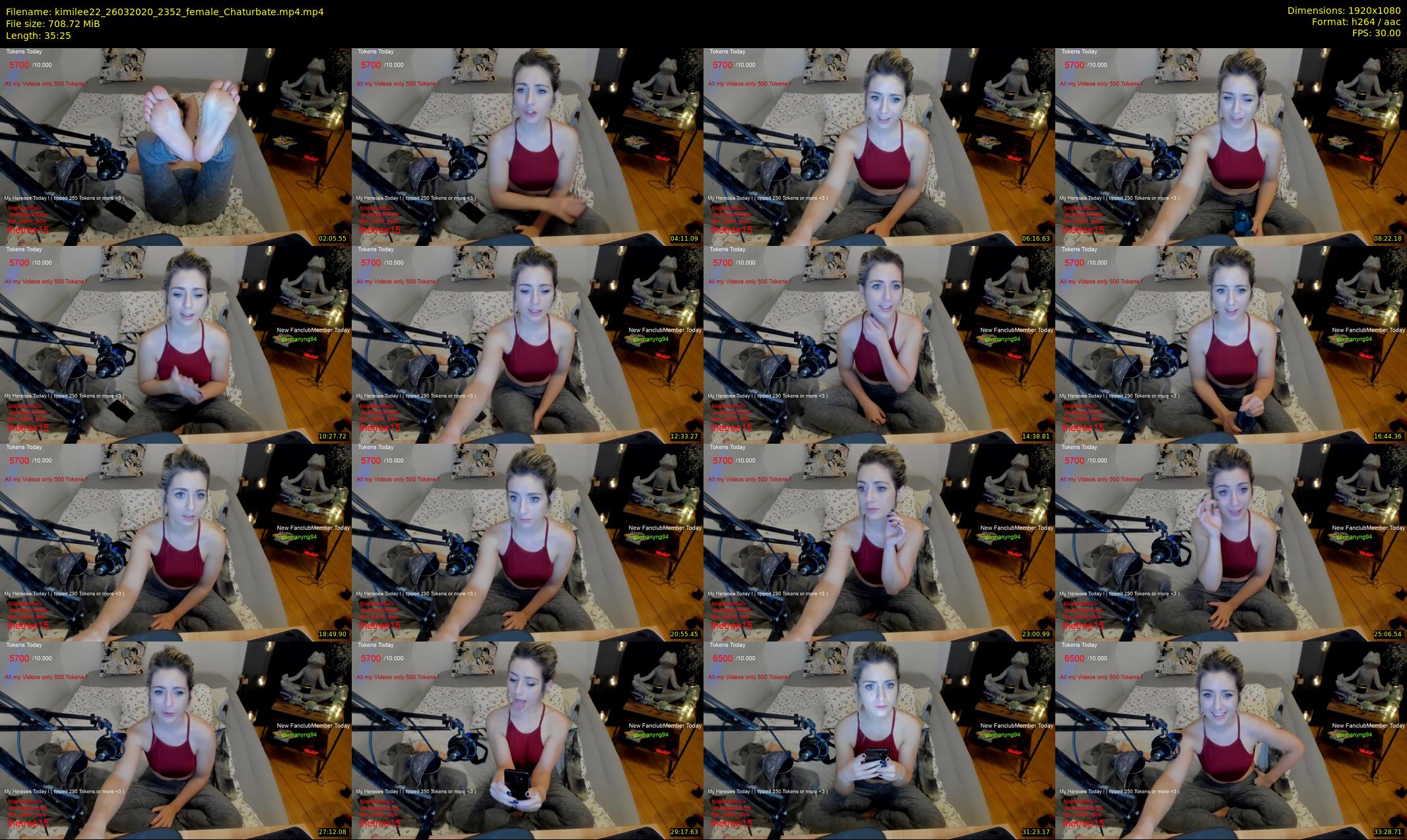 kimilee22 — 36 minute Chaturbate female cam show recording, 1080p, Mar 26, 2020