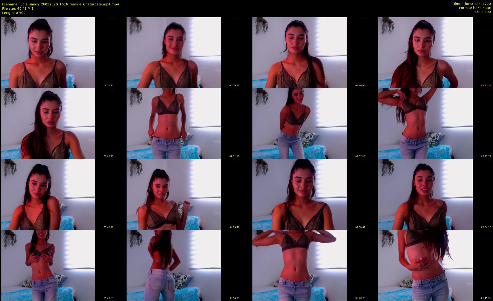 lucia_sandy — 8 minute Chaturbate female cam show recording, 720p, Mar 26, 2020