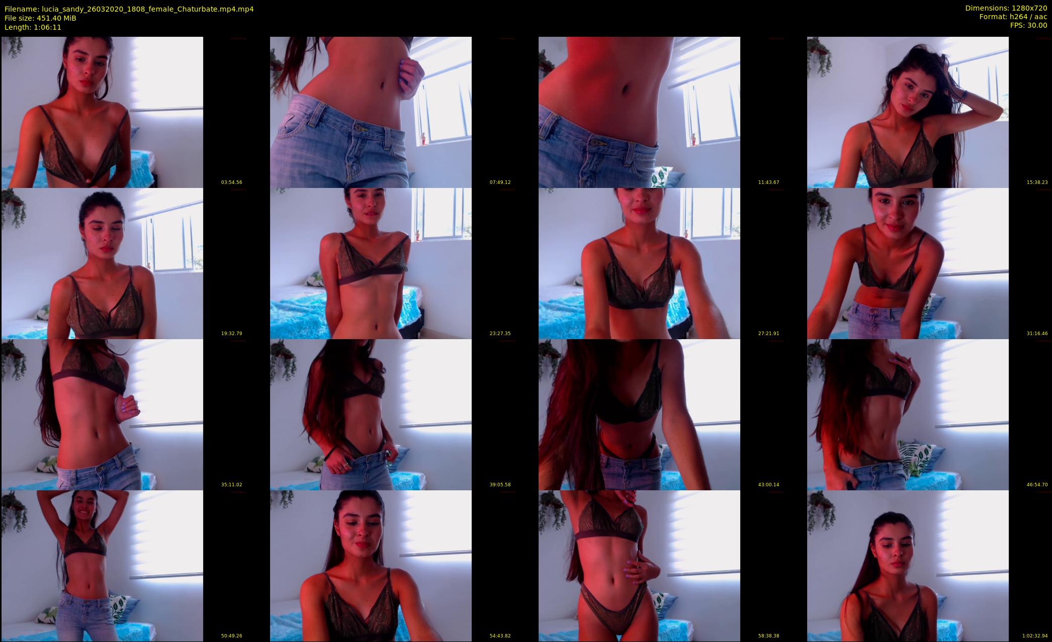 lucia_sandy — 67 minute Chaturbate female cam show recording, 720p, Mar 26, 2020