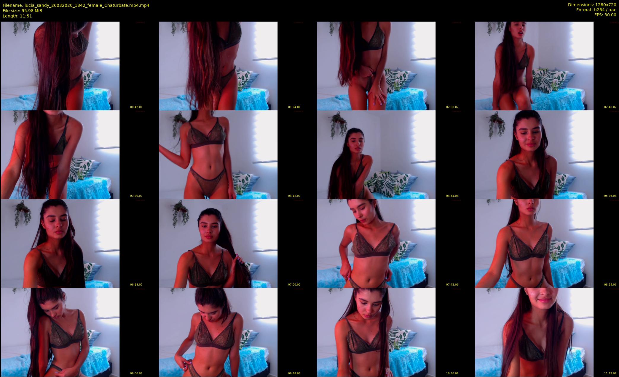 lucia_sandy — 12 minute Chaturbate female cam show recording, 720p, Mar 26, 2020