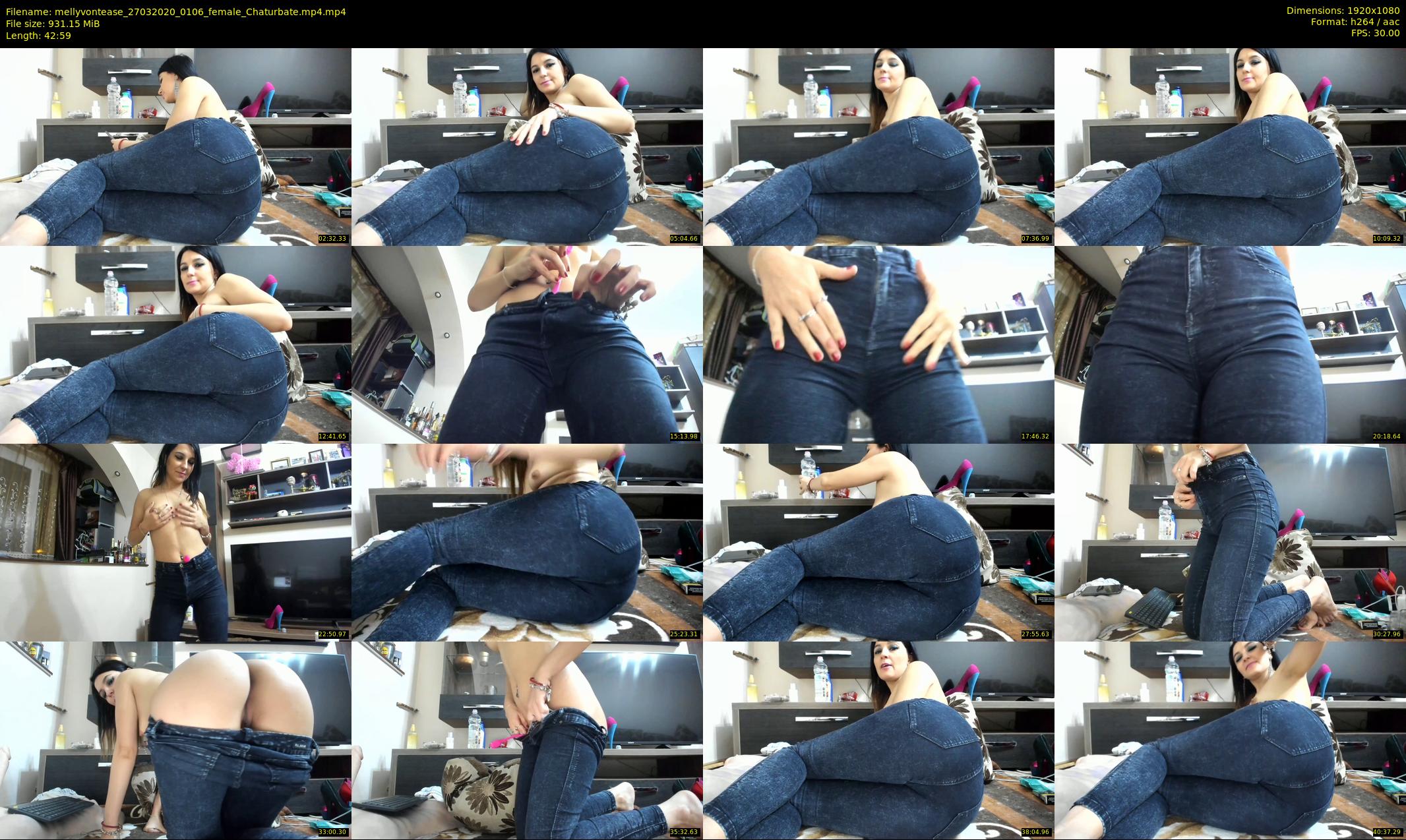 mellyvontease — 43 minute Chaturbate female cam show recording, 1080p, Mar 27, 2020