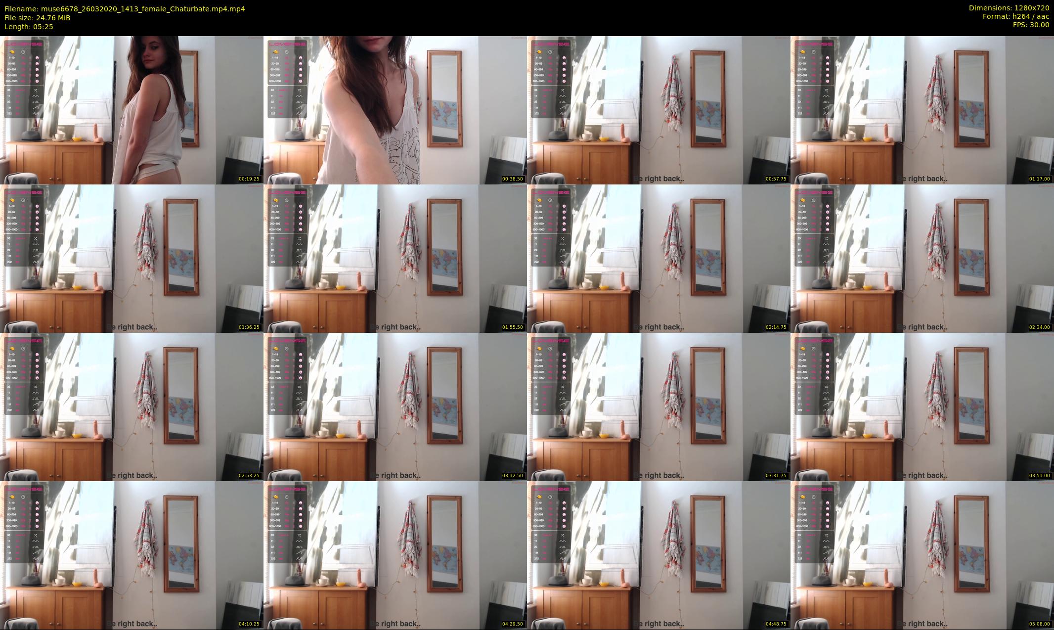 muse6678 — 6 minute Chaturbate female cam show recording, 720p, Mar 26, 2020