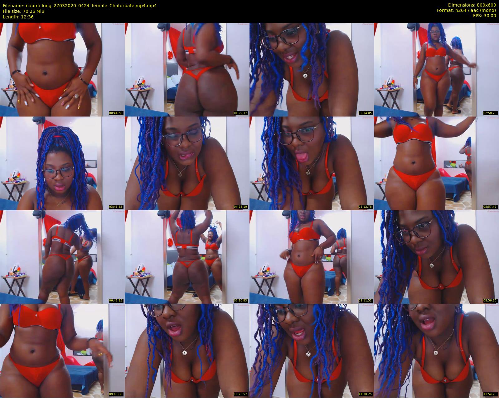 naomi_king — 13 minute Chaturbate female cam show recording, 480p, Mar 27, 2020