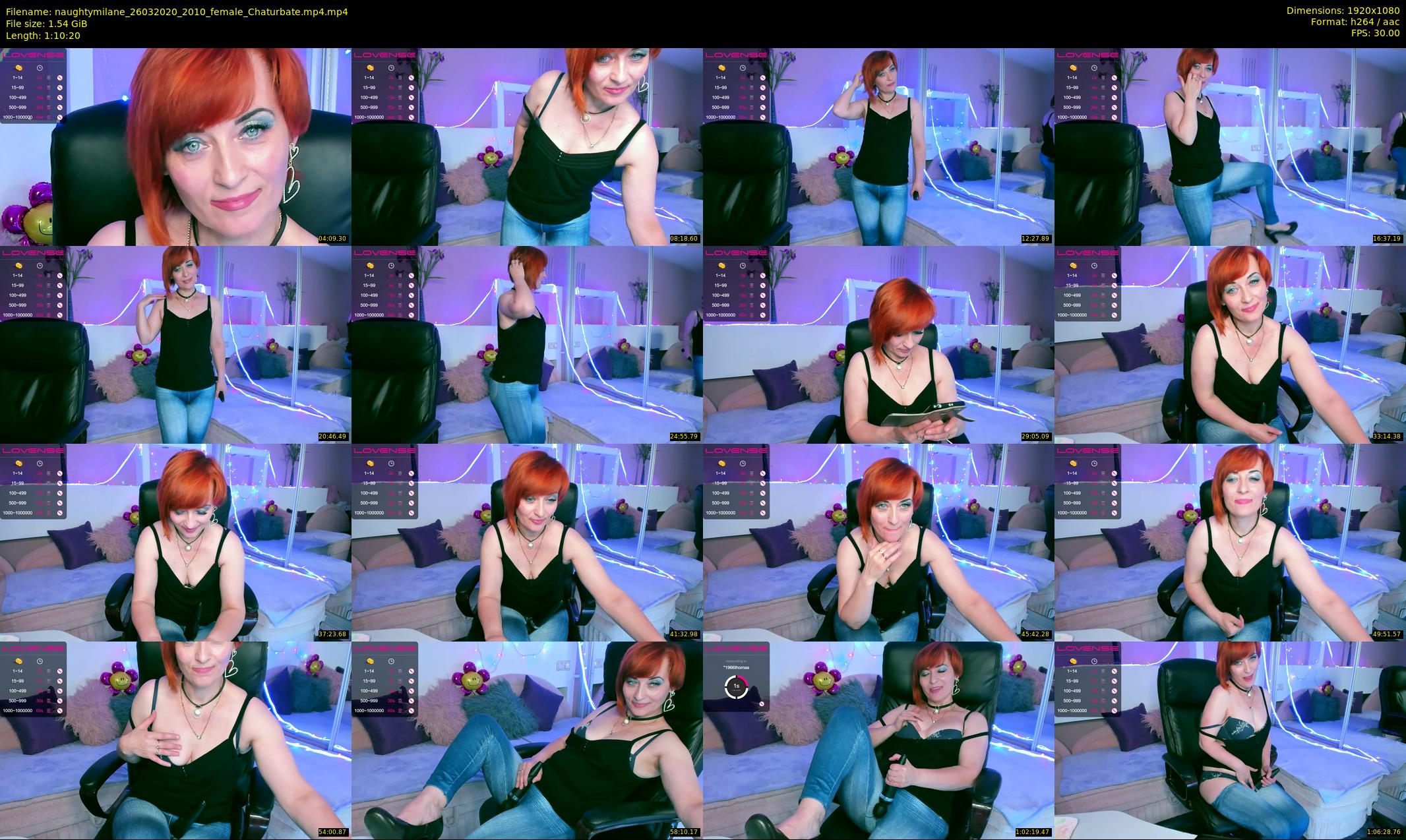 naughtymilane — 71 minute Chaturbate female cam show recording, 1080p, Mar 26, 2020