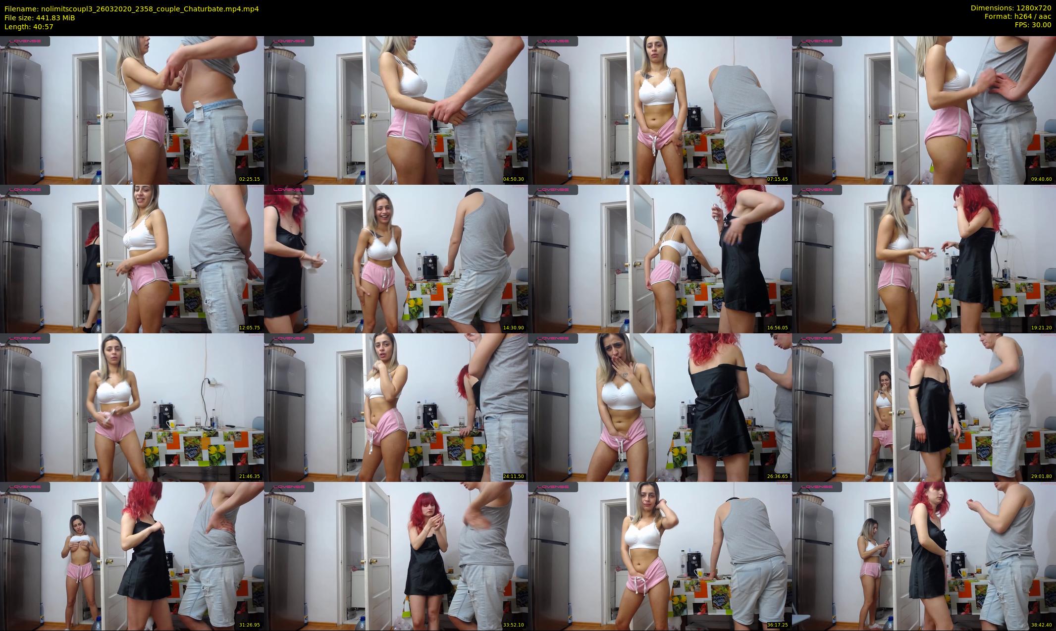 nolimitscoupl3 — 41 minute Chaturbate couple cam show recording, 720p, Mar 26, 2020